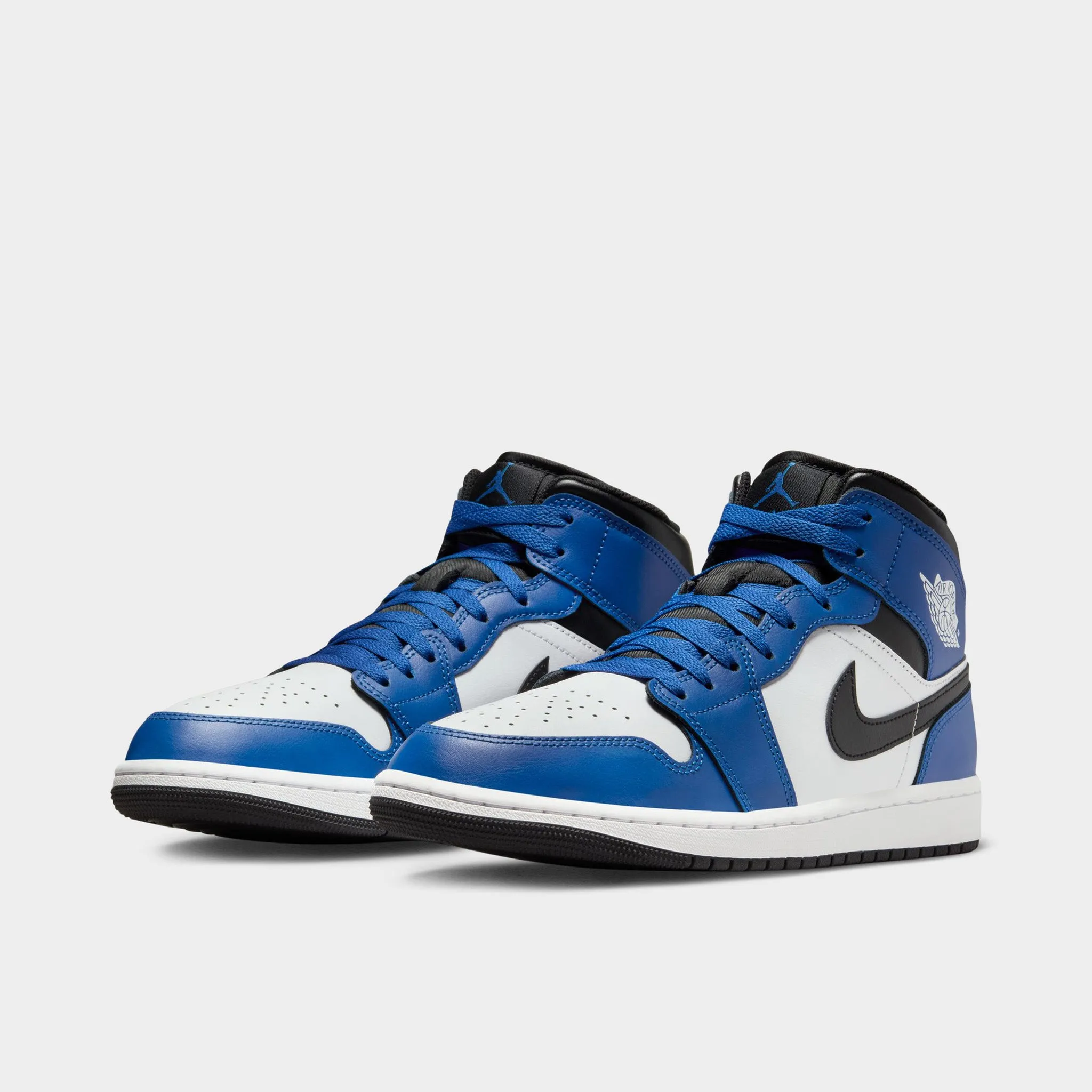 Mens Jordan Jordan 1 Mid Game Royal / Black - White