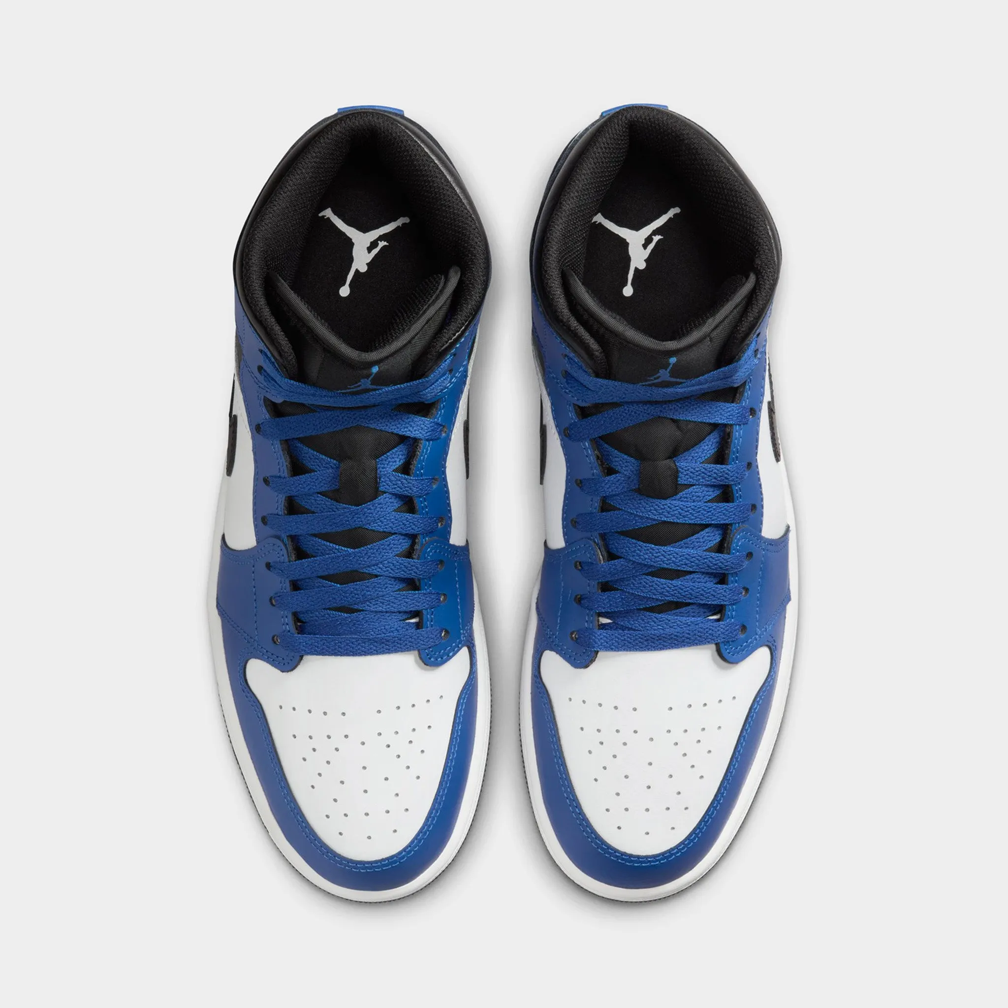 Mens Jordan Jordan 1 Mid Game Royal / Black - White