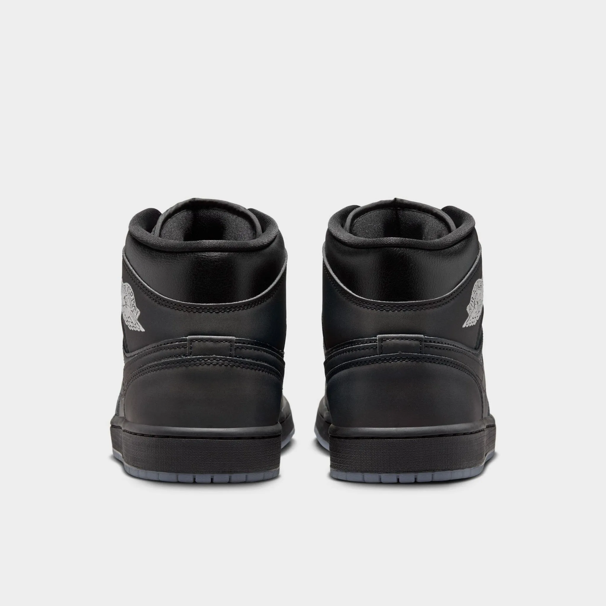 Mens Jordan Jordan 1 Mid SE Black / Black - White
