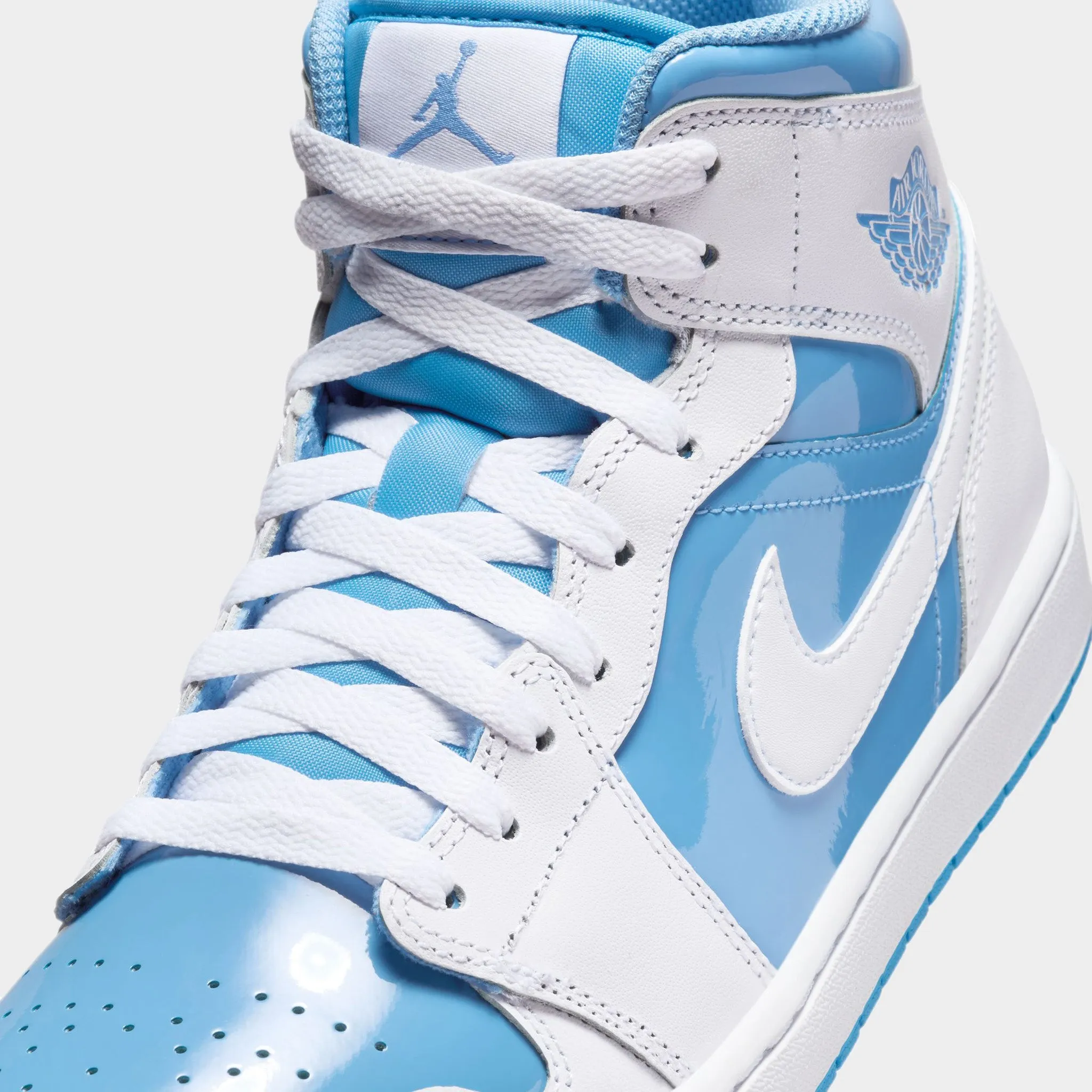 Mens Jordan Jordan 1 Mid SE White / Legend Blue