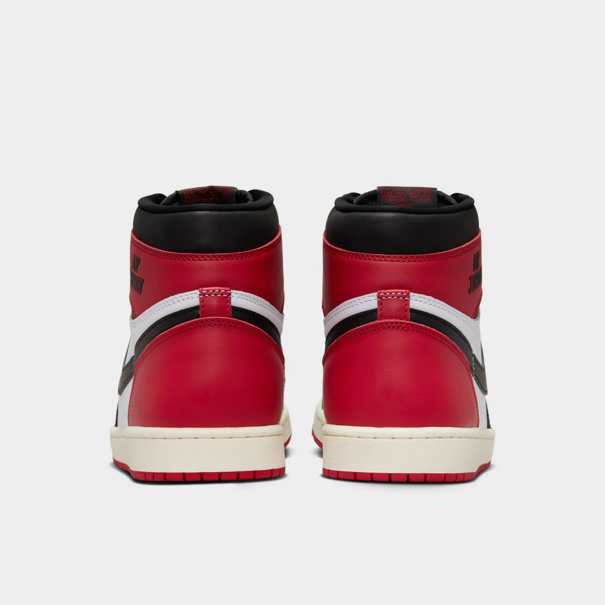 Mens Jordan Jordan 1 Retro High OG White / Black - Varsity Red