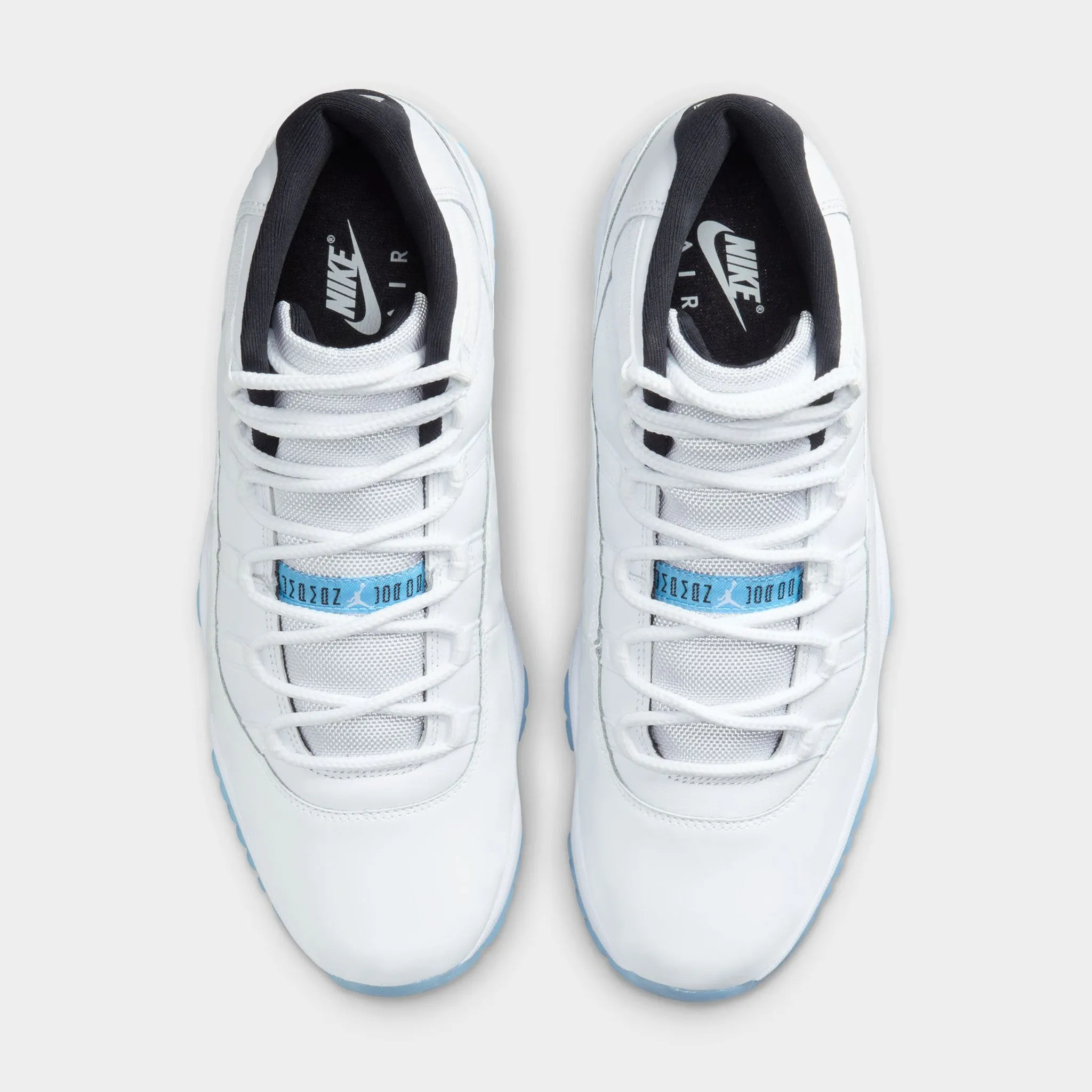 Mens Jordan Jordan 11 Retro White / Legend Blue - Black