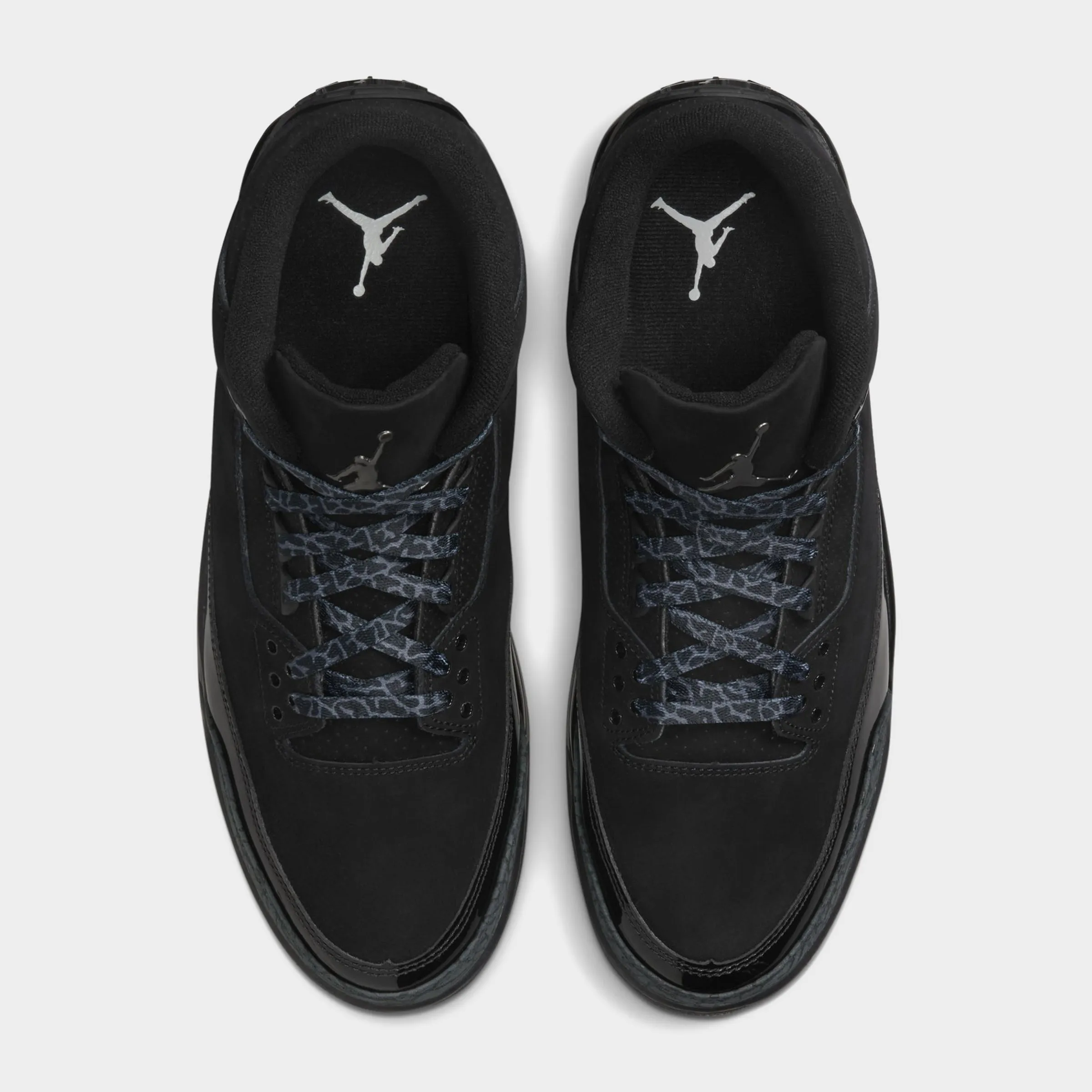 Mens Jordan Jordan 3 Retro Black / Dark Charcoal - White