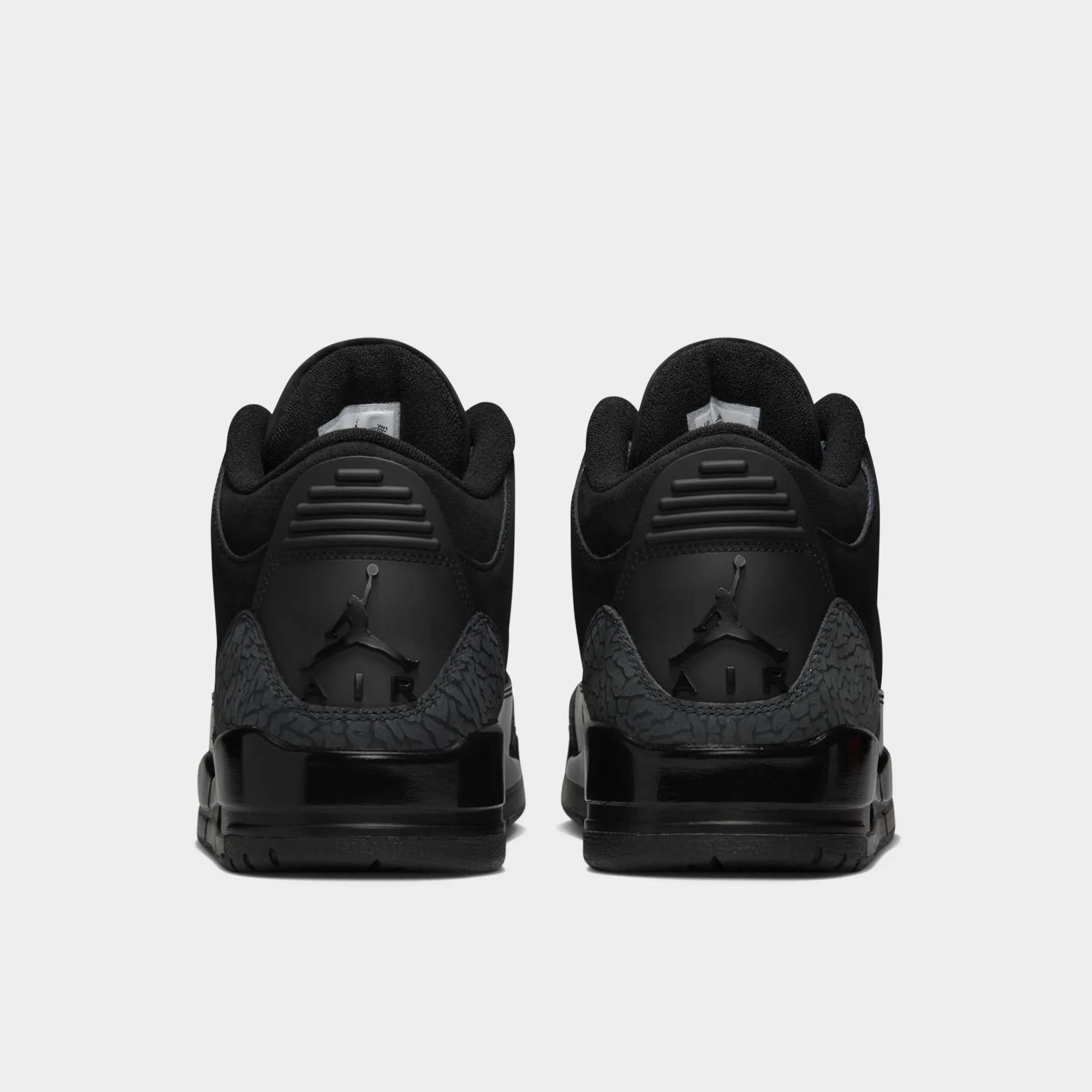 Mens Jordan Jordan 3 Retro Black / Dark Charcoal - White