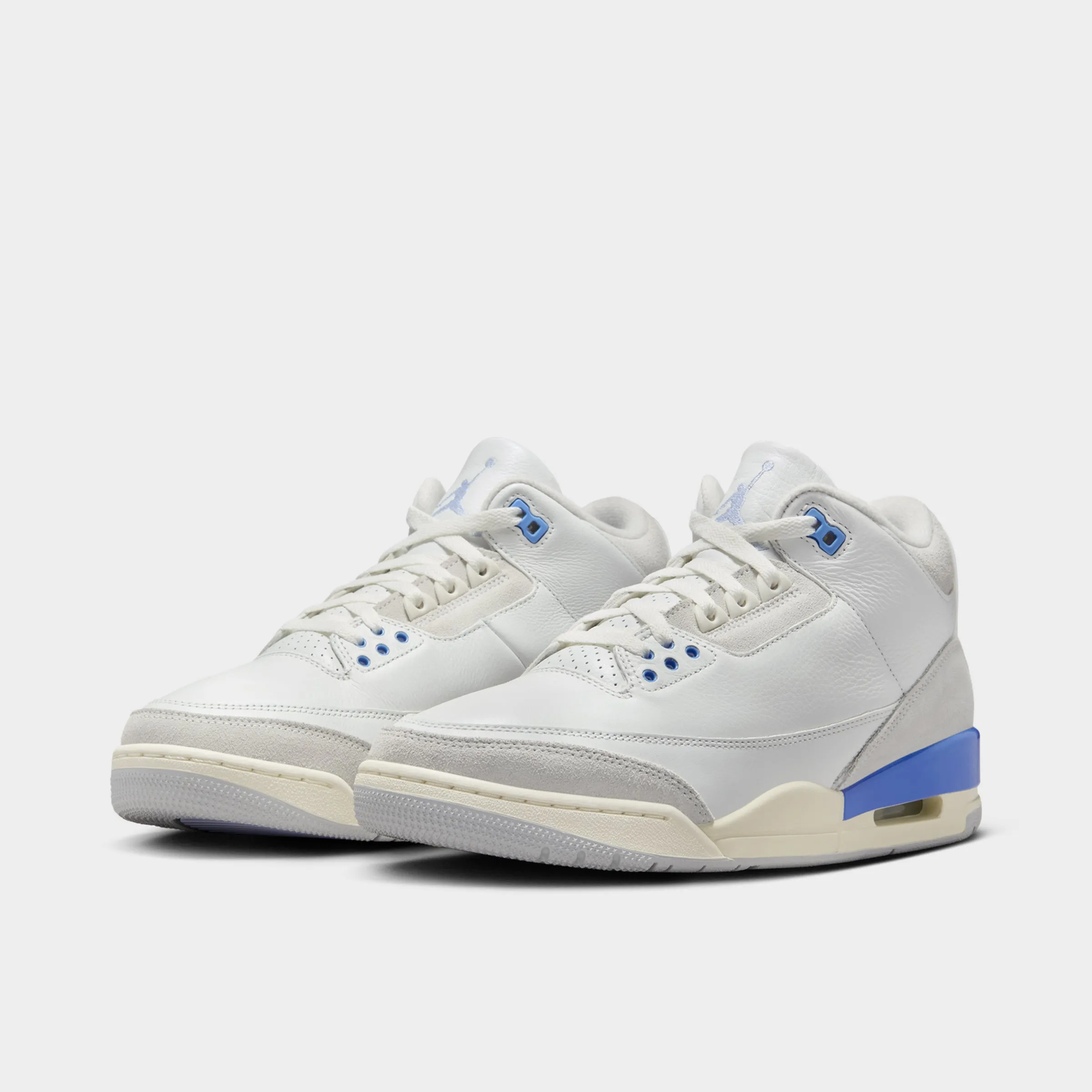Mens Jordan Jordan 3 Retro Summit White / Hydrogen Blue - Legend Blue