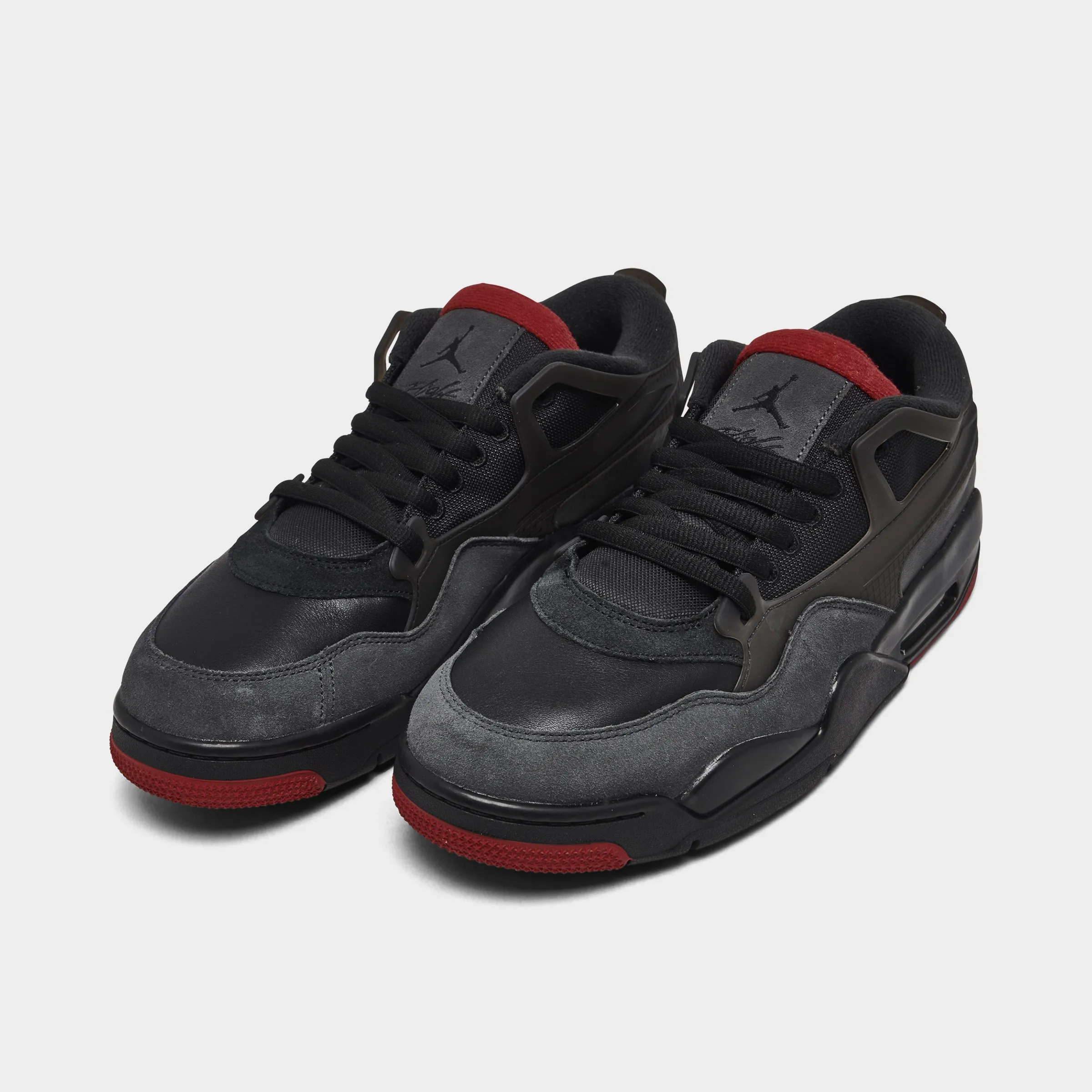 Mens Jordan Jordan 4 RM Black / Varsity Red - Anthracite