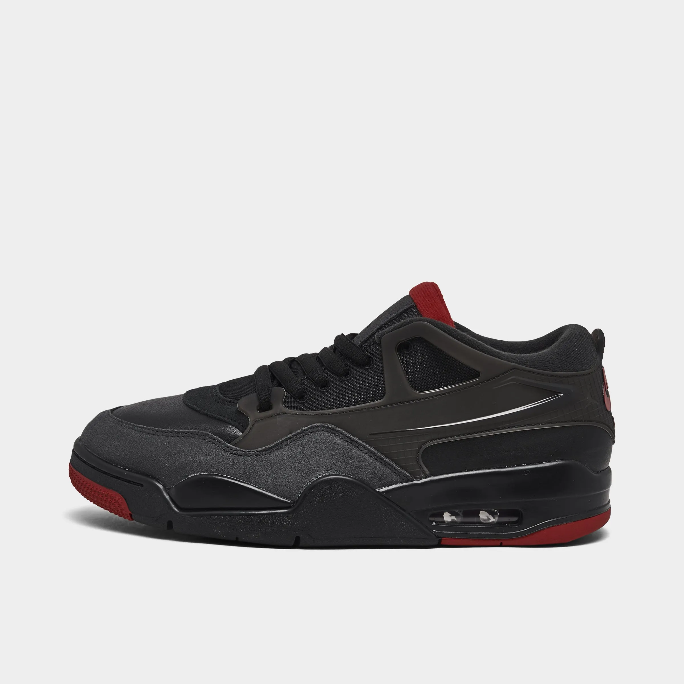 Mens Jordan Jordan 4 RM Black / Varsity Red - Anthracite