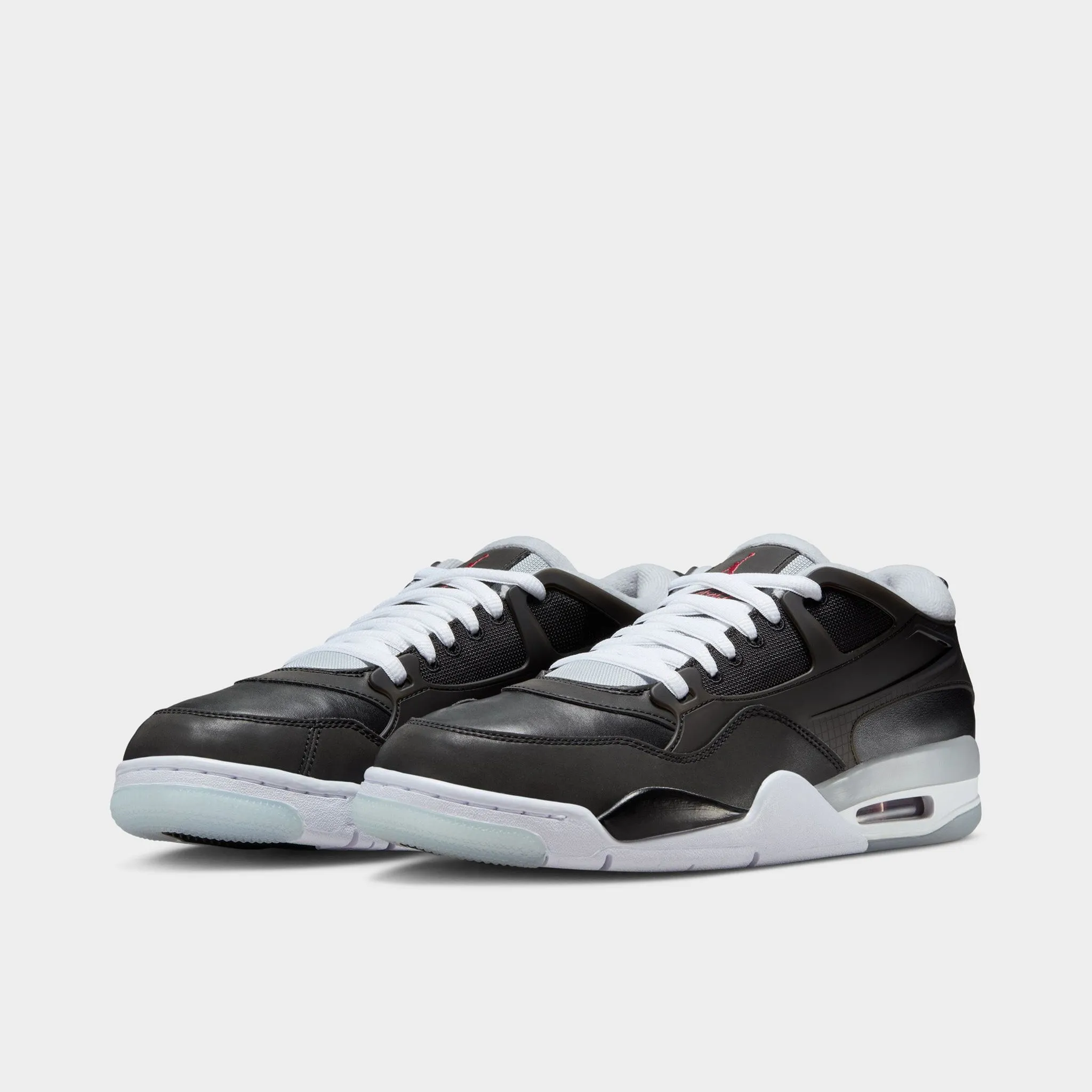 Mens Jordan Jordan 4 RM PRM Black / Fire Red - Wolf Grey