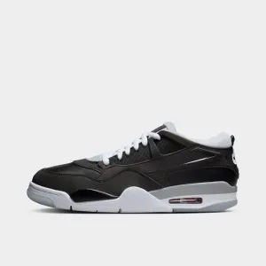 Mens Jordan Jordan 4 RM PRM Black / Fire Red - Wolf Grey