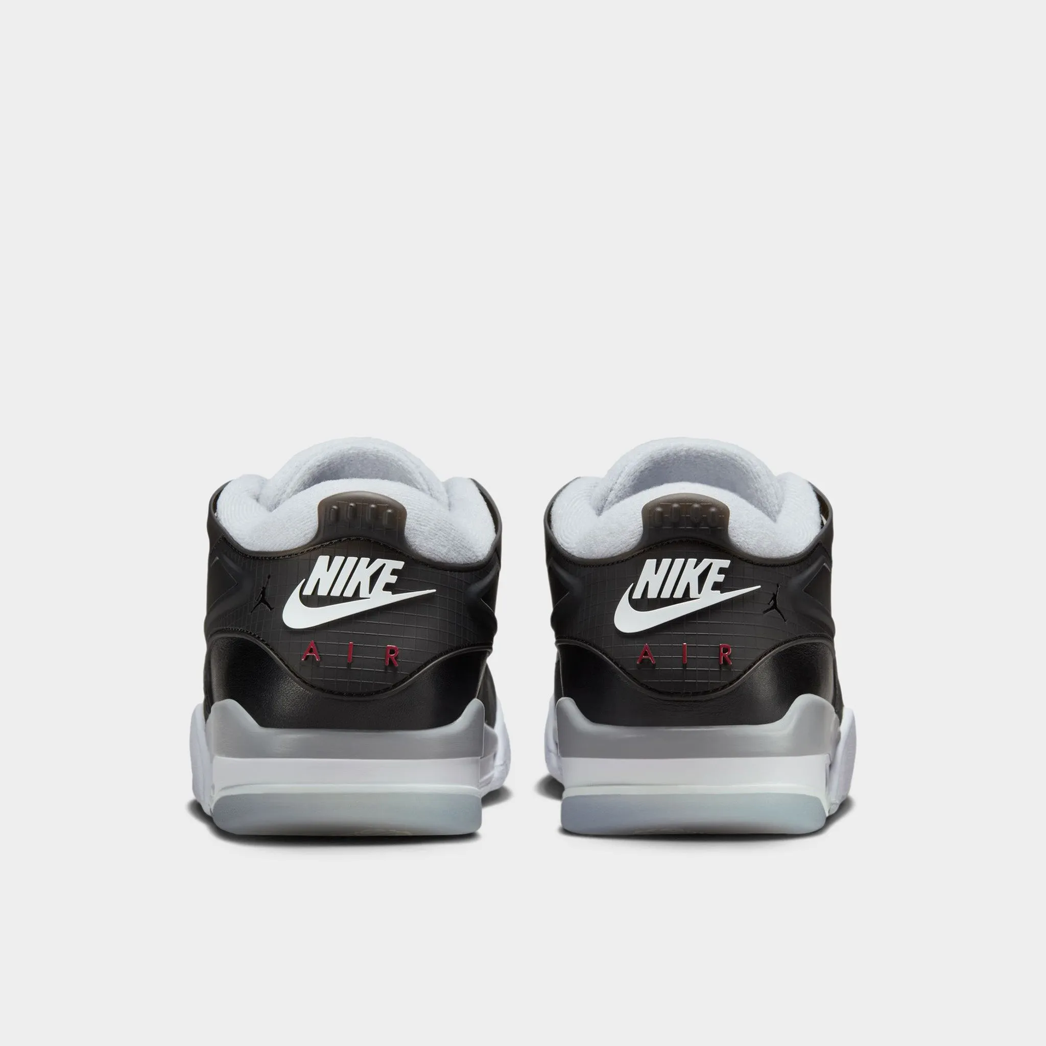 Mens Jordan Jordan 4 RM PRM Black / Fire Red - Wolf Grey