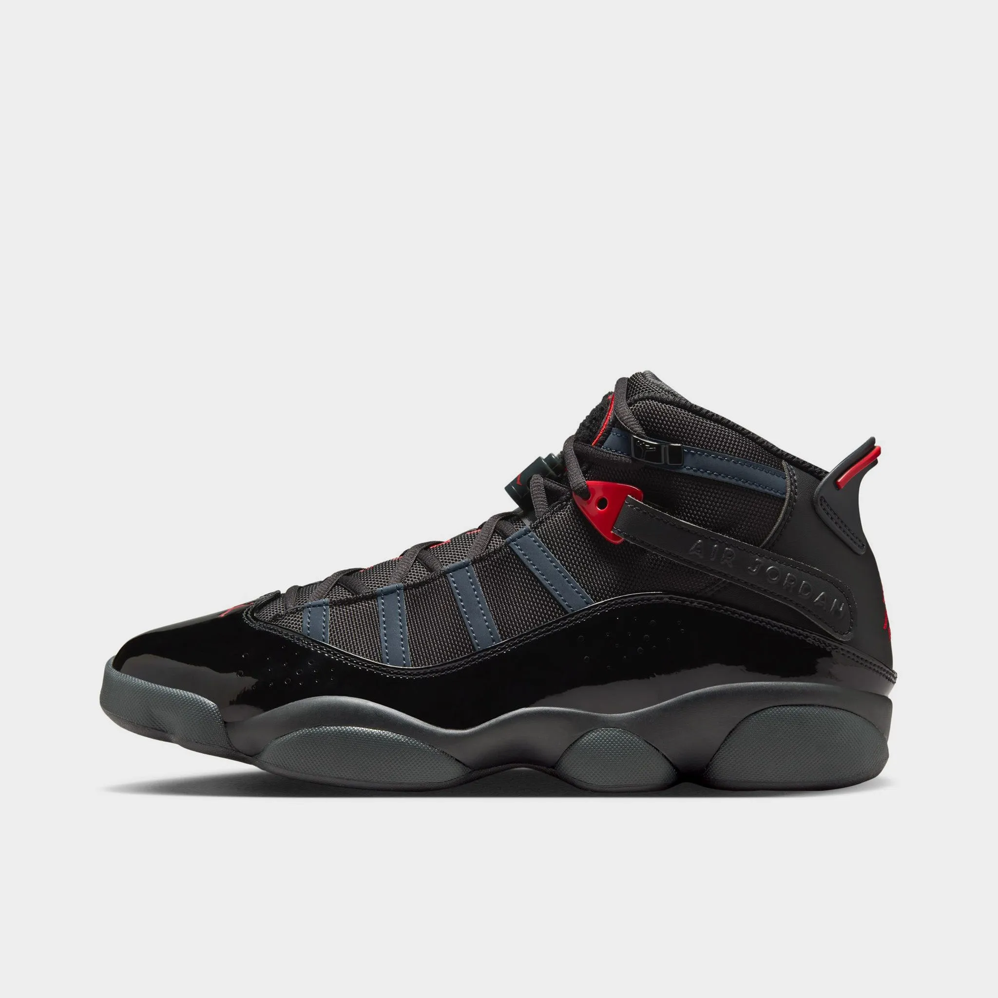 Mens Jordan Jordan 6 Rings Black / Fire Red - Anthracite
