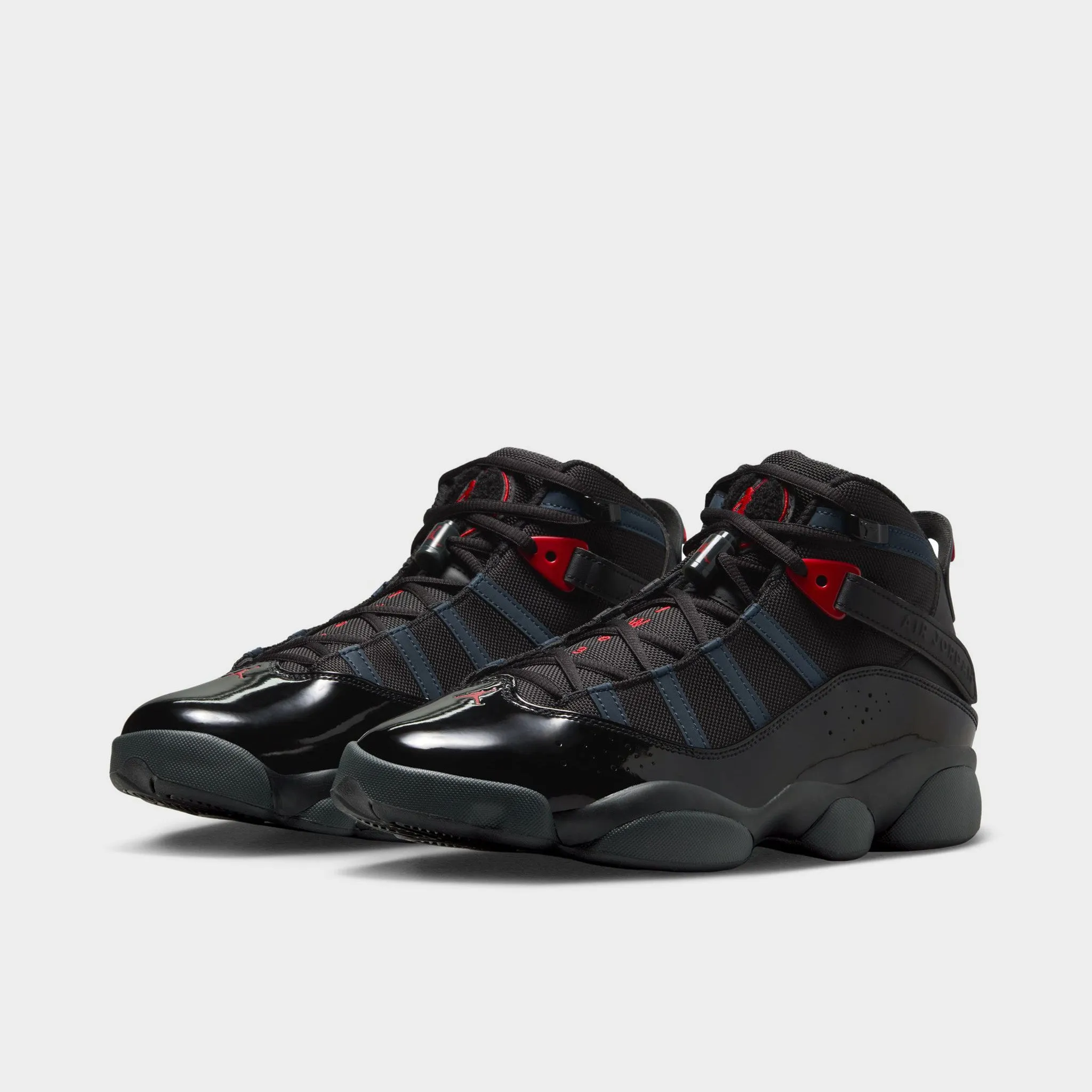 Mens Jordan Jordan 6 Rings Black / Fire Red - Anthracite