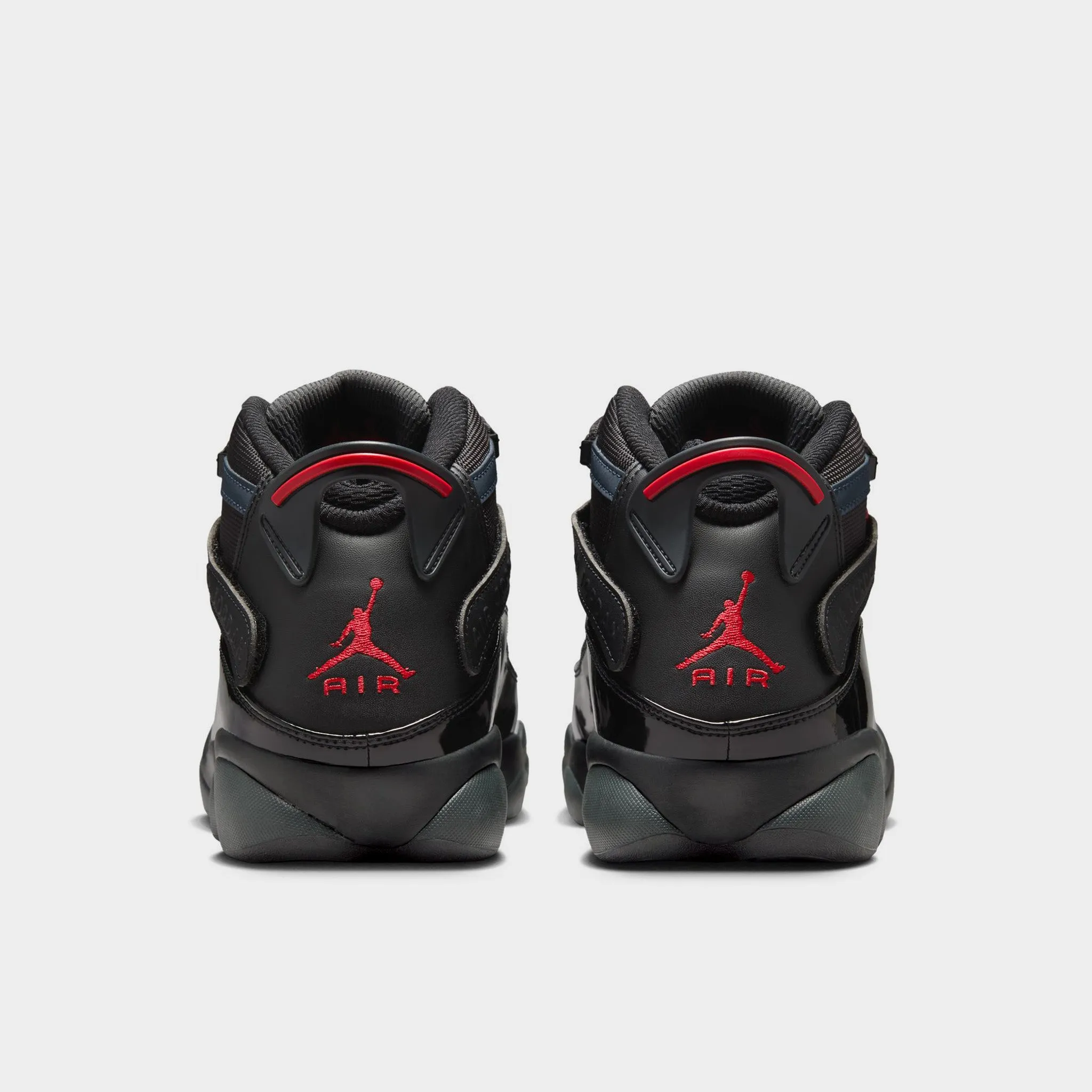 Mens Jordan Jordan 6 Rings Black / Fire Red - Anthracite