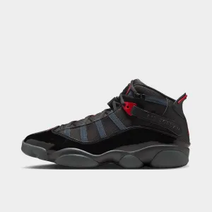 Mens Jordan Jordan 6 Rings Black / Fire Red - Anthracite