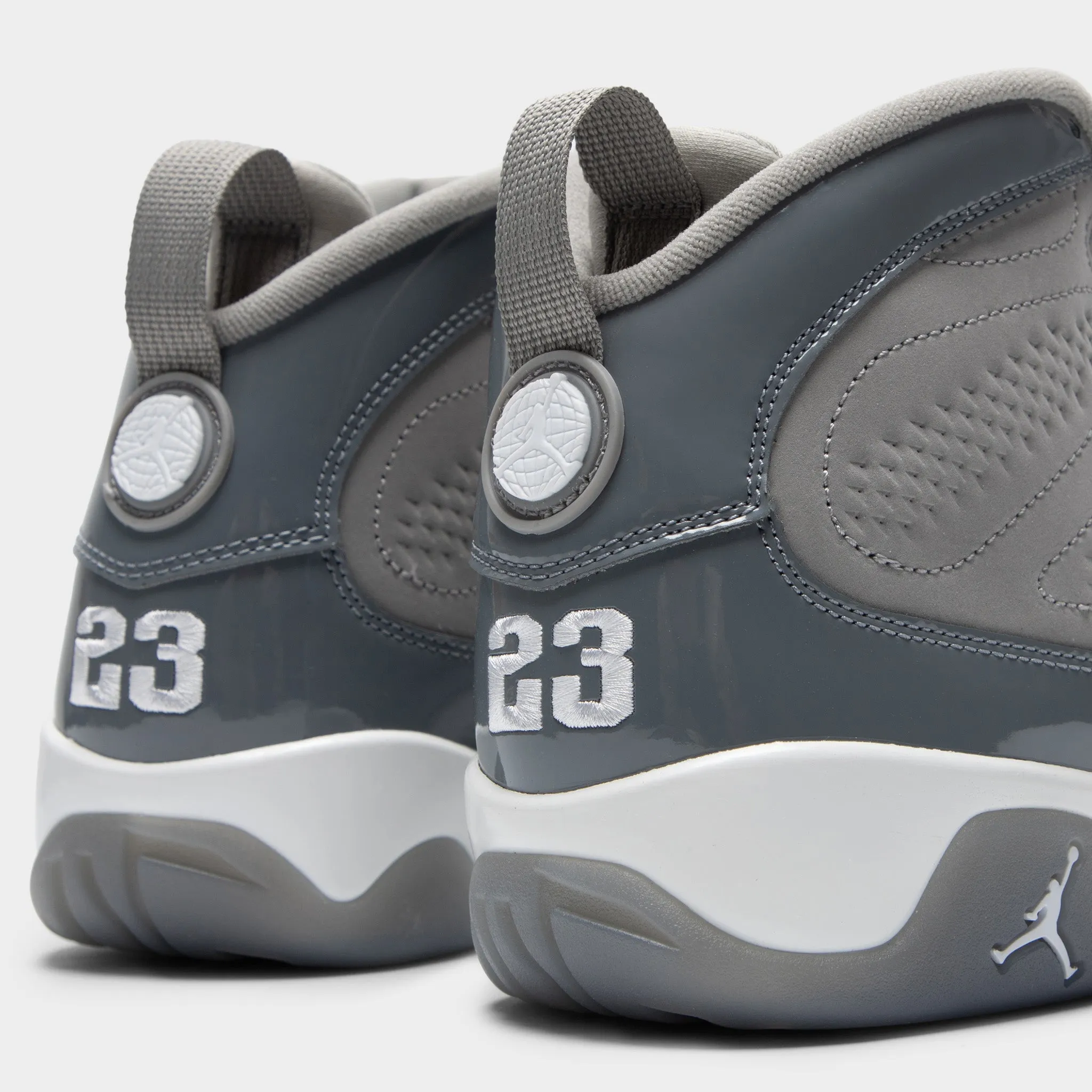 Mens Jordan Jordan 9 Retro Medium Grey / Cool Grey - White