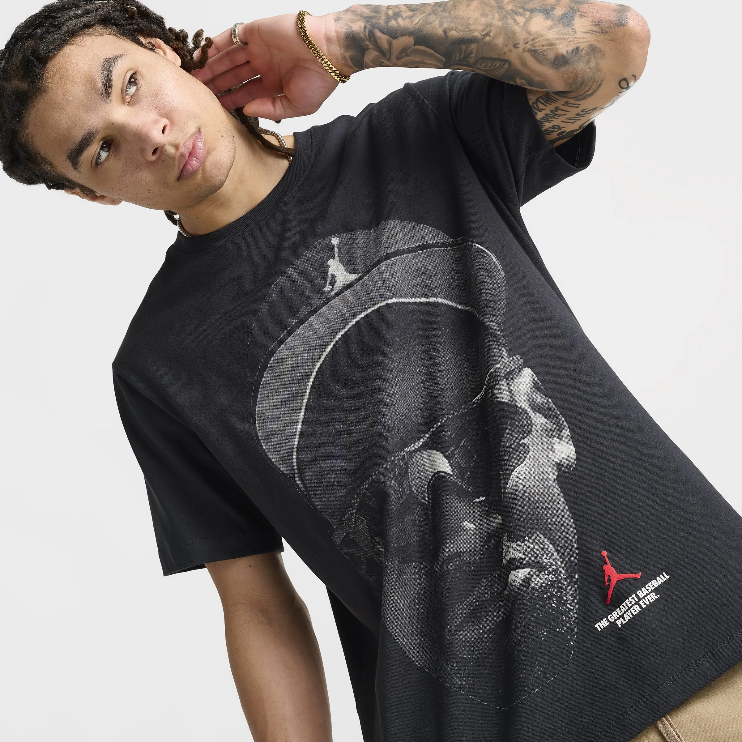 Mens Jordan Jordan DMND45 Graphic T-Shirt / Off Noir