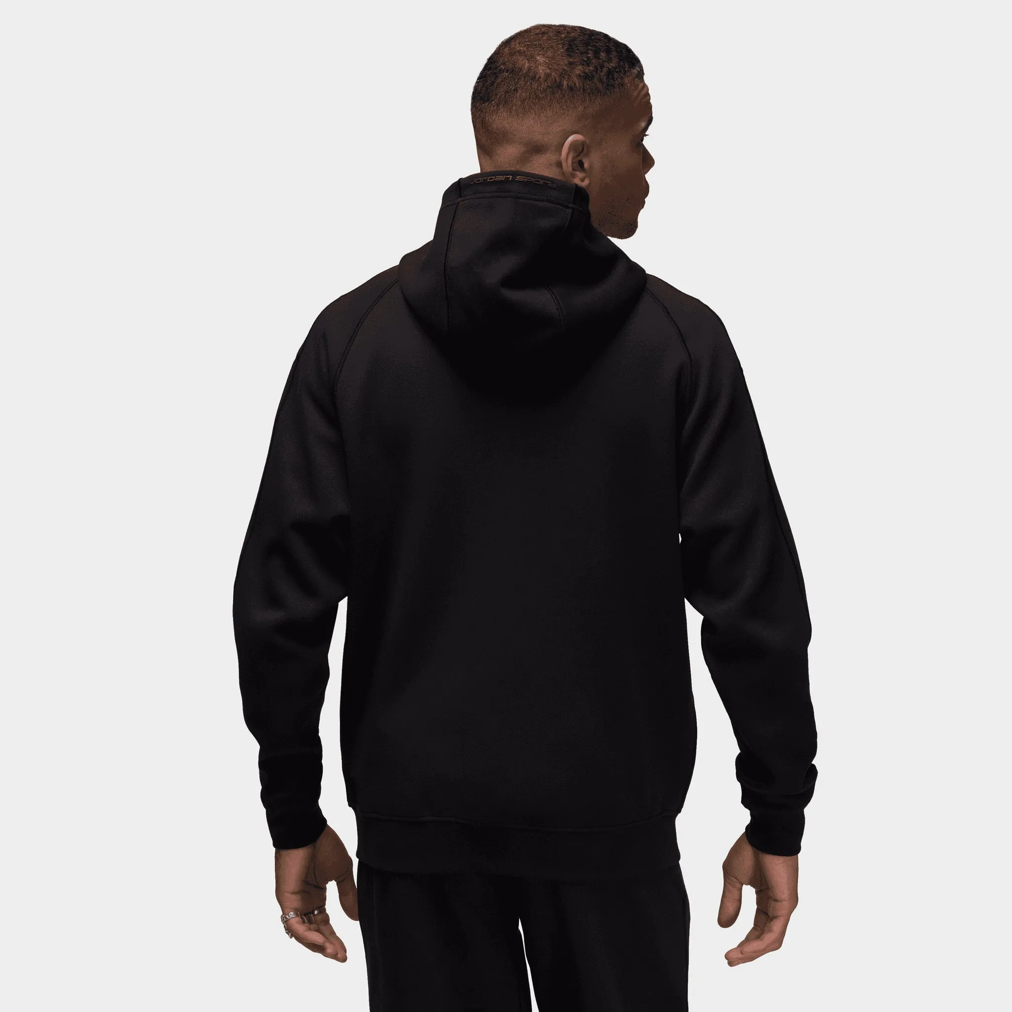 Mens Jordan Jordan Dri-FIT Sport Hoop Full-Zip Hoodie Black / White