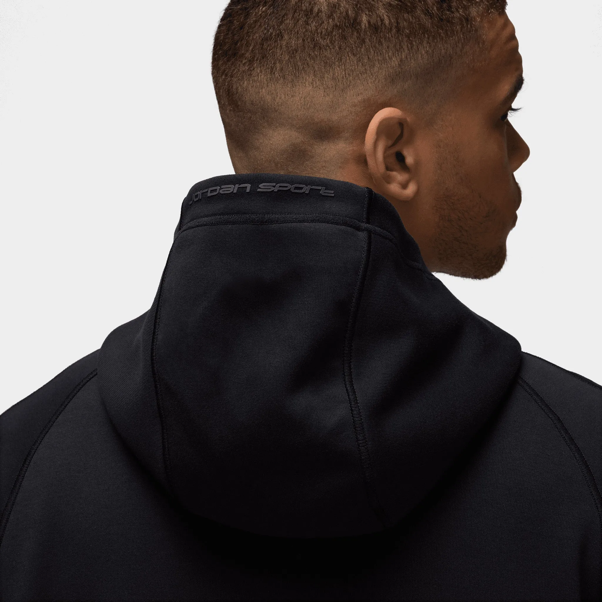 Mens Jordan Jordan Dri-FIT Sport Hoop Full-Zip Hoodie Black / White