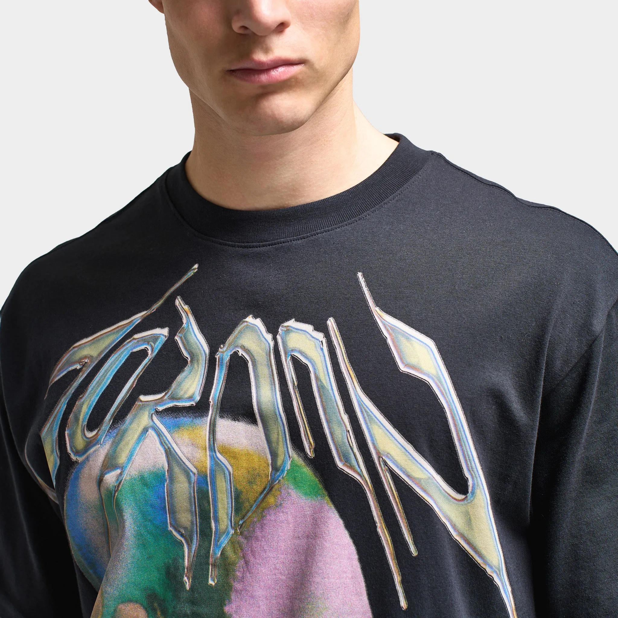 Mens Jordan Jordan Dri-FIT Think Graphic T-Shirt Black / White