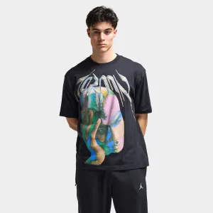 Mens Jordan Jordan Dri-FIT Think Graphic T-Shirt Black / White