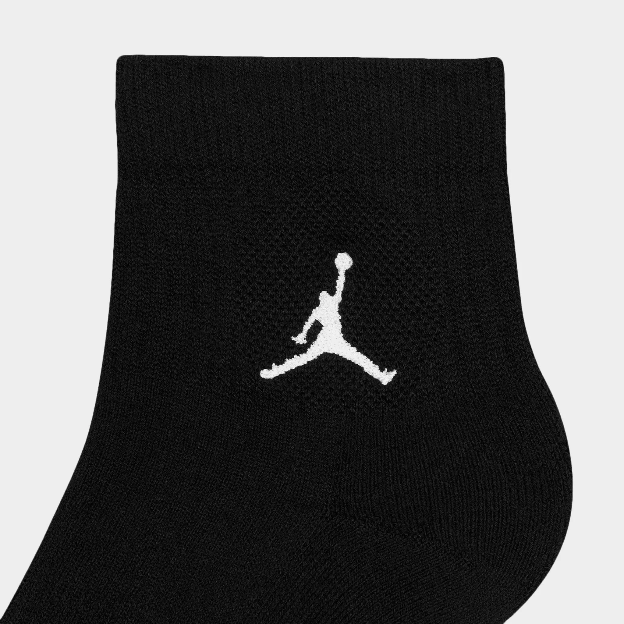 Mens Jordan Jordan Everyday Ankle Socks (3 Pack) Black / White