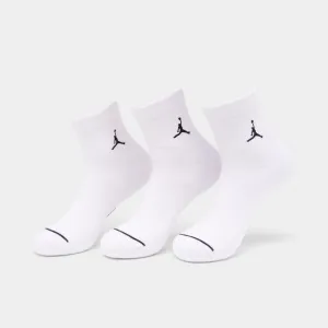 Mens Jordan Jordan Everyday Ankle Socks (3 Pack) White / Black