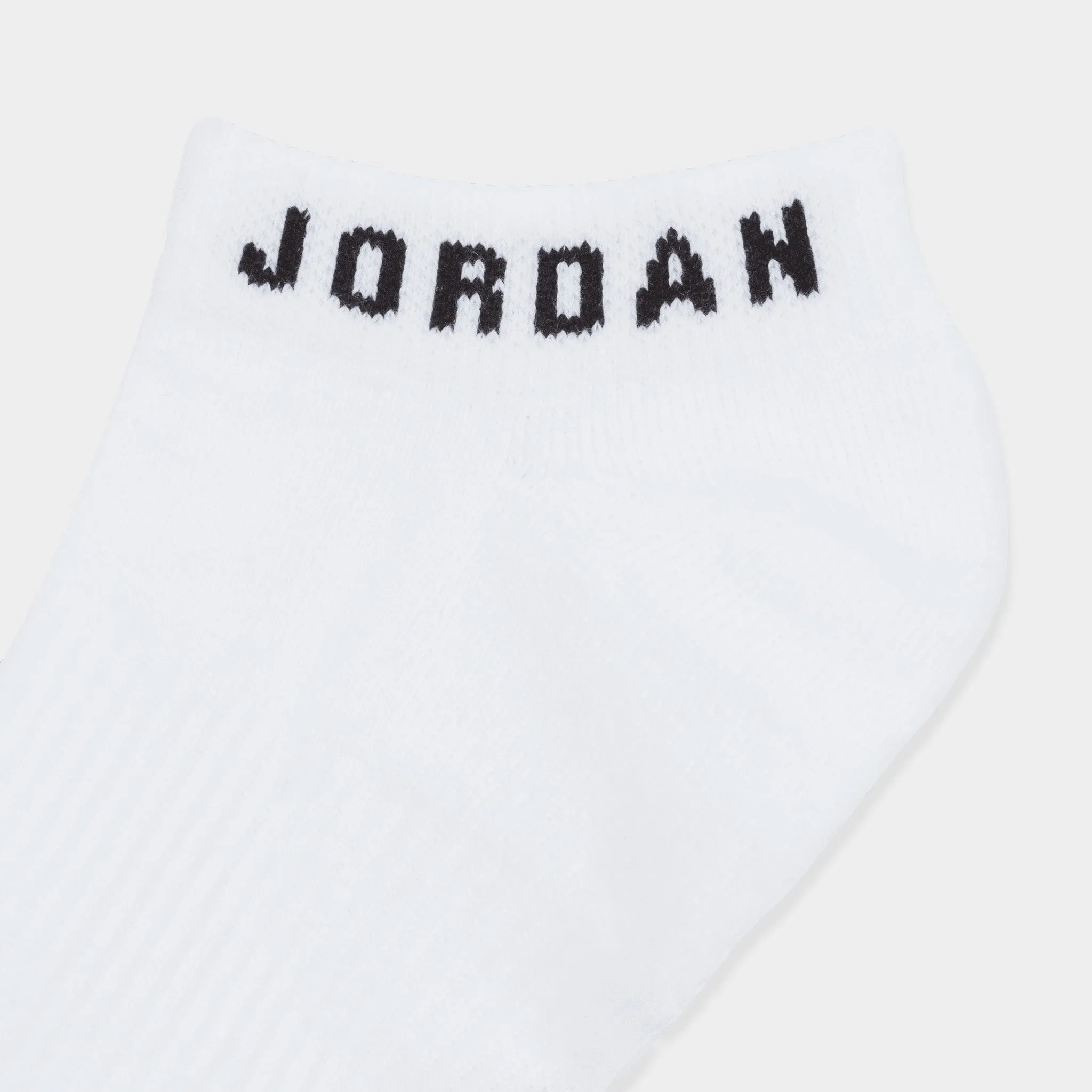 Mens Jordan Jordan Everyday No-Show Socks (3 Pack) White / Black