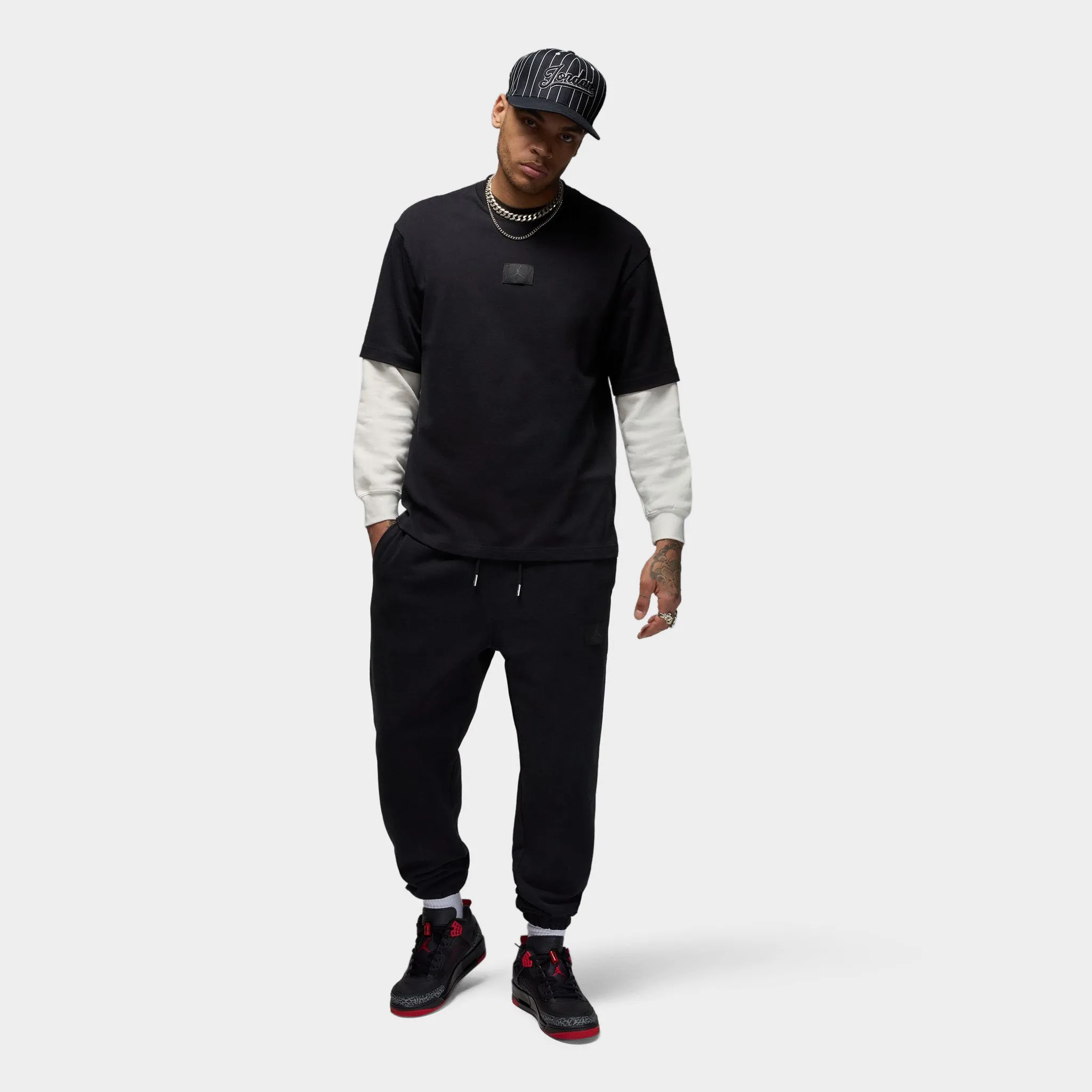Mens Jordan Jordan Flight Essentials T-Shirt / Black