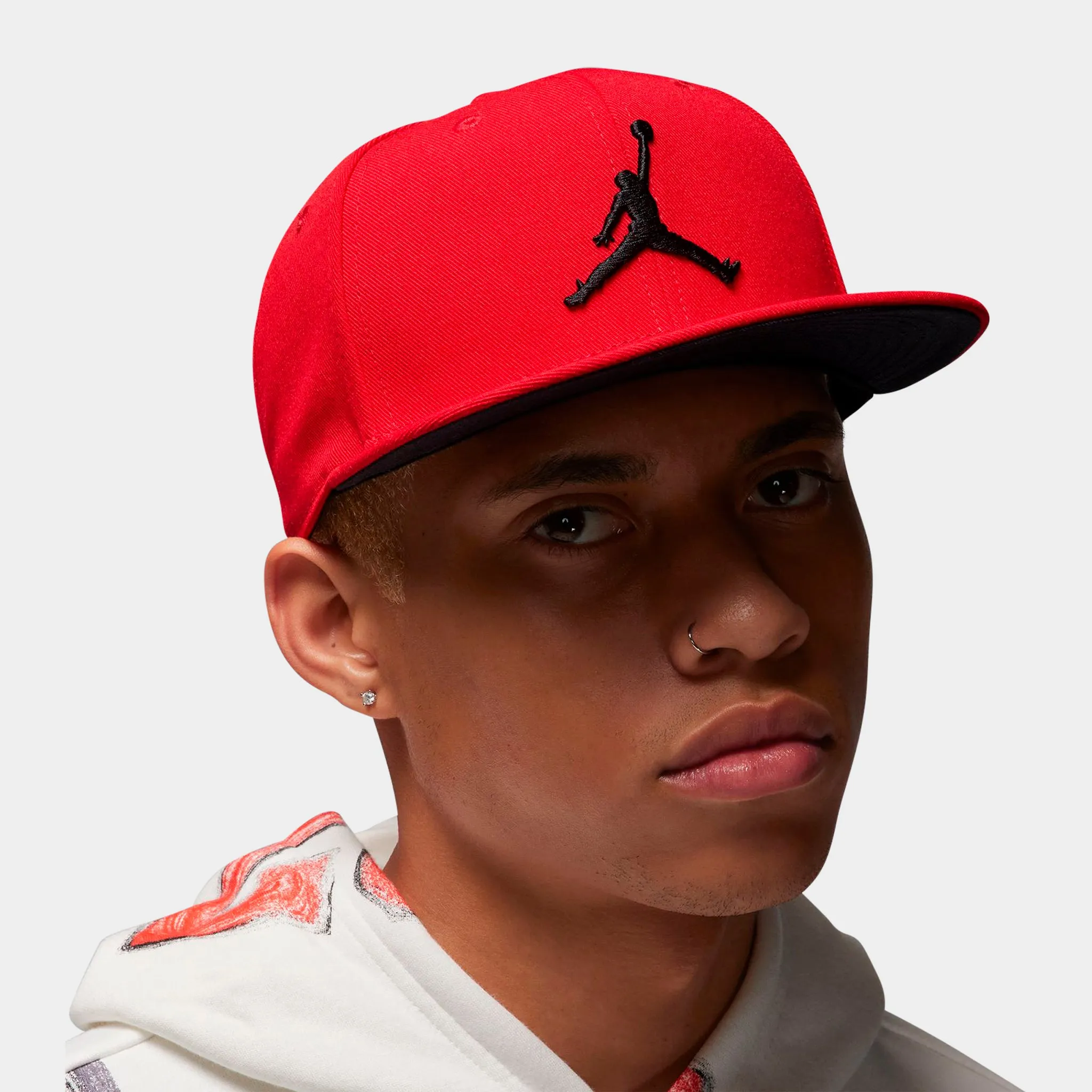 Mens Jordan Jordan Pro Snapback Cap Gym Red / Black - Black