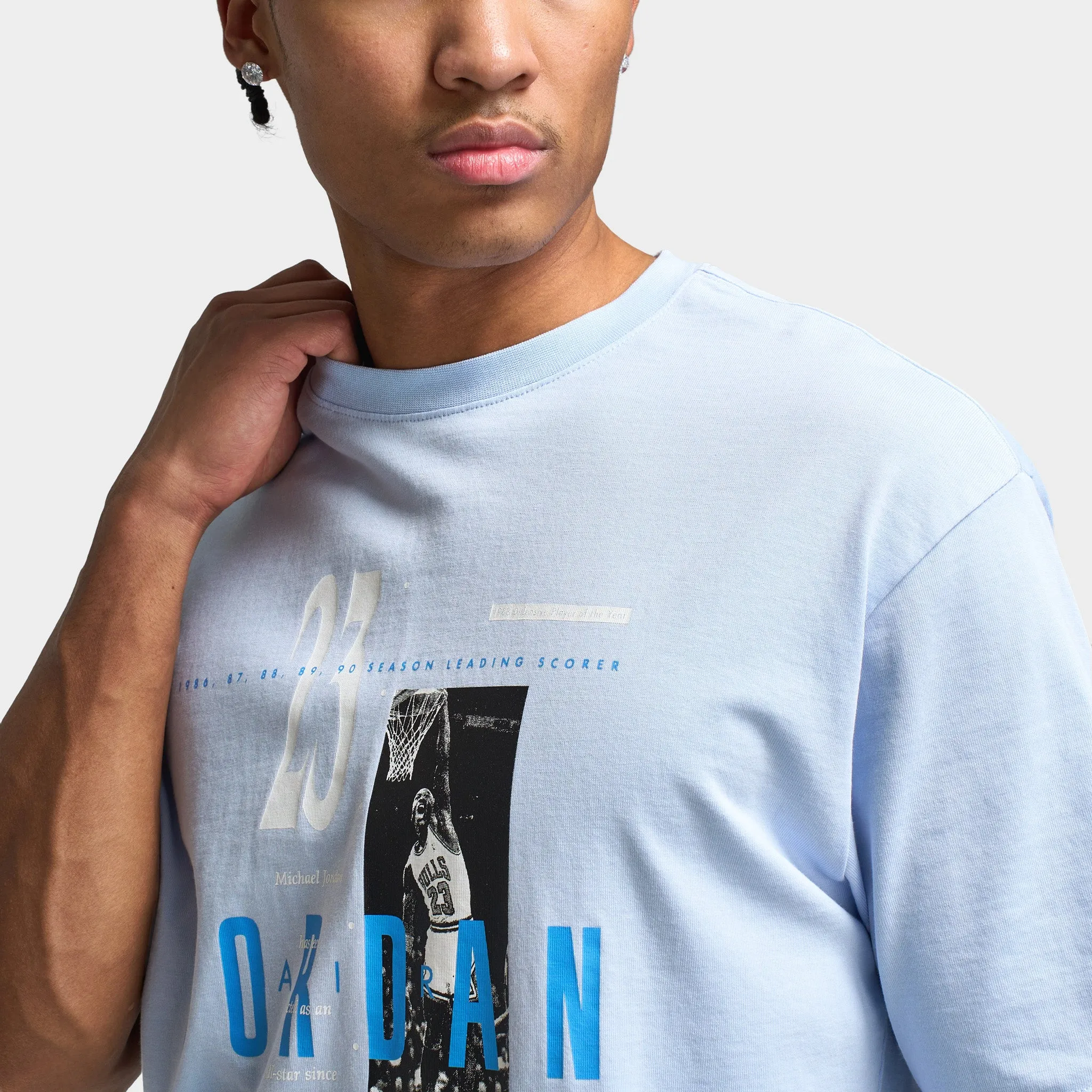 Mens Jordan Jordan Reissue Graphic T-Shirt Hydrogen Blue / White