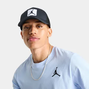 Mens Jordan Jordan Rise Jumpman Patch Trucker Cap Black / White