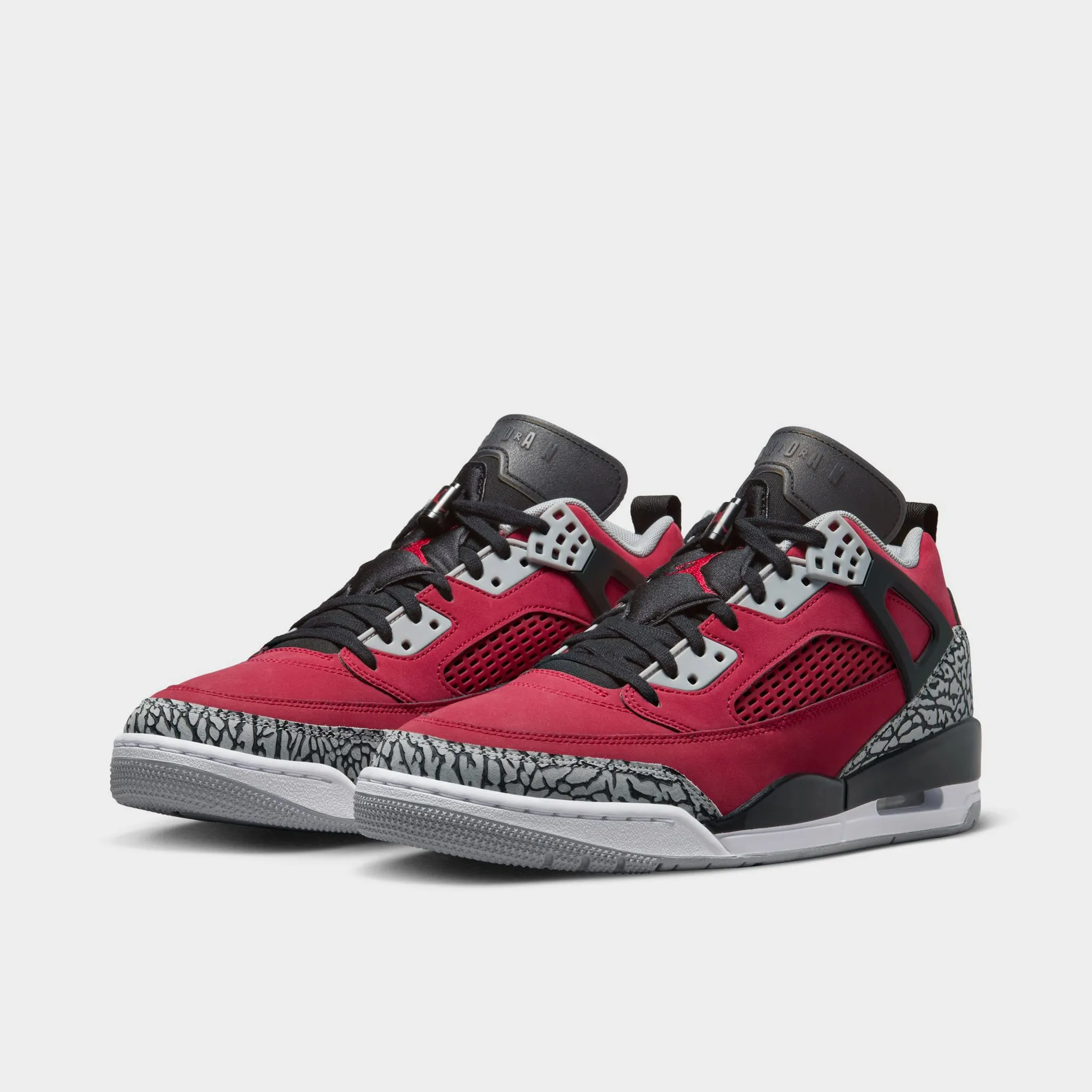 Mens Jordan Jordan Spizike Low Gym Red / Black - Wolf Grey
