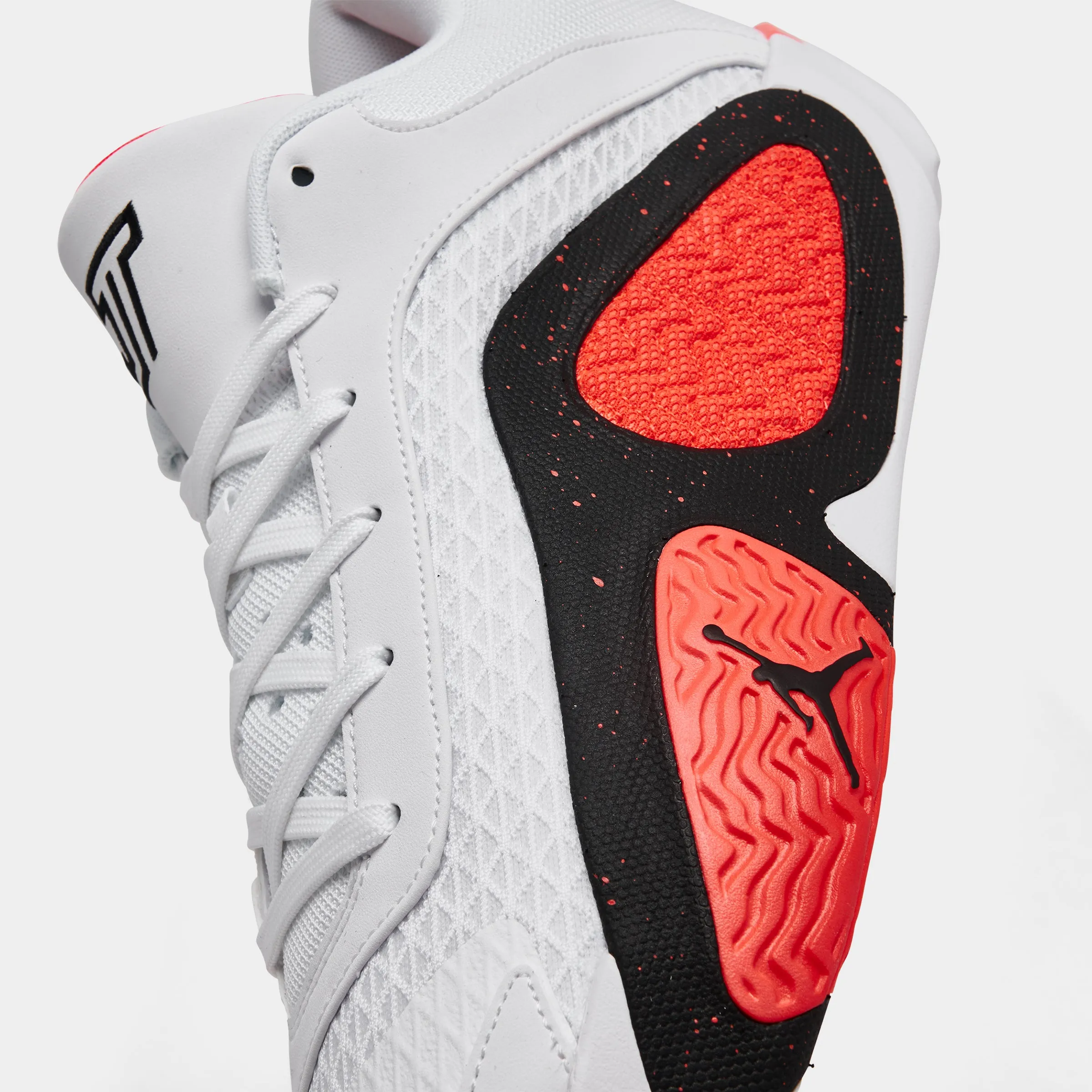 Mens Jordan Jordan Tatum 2 White / Black - Bright Crimson