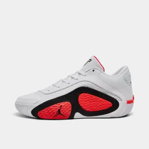 Mens Jordan Jordan Tatum 2 White / Black - Bright Crimson