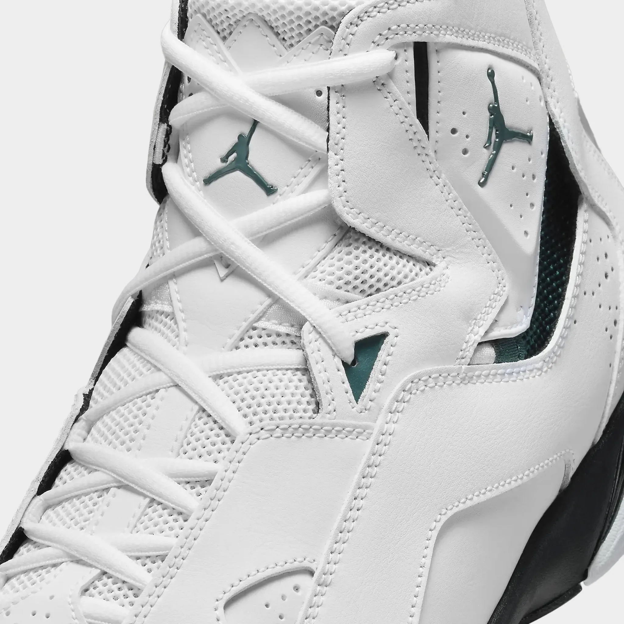 Mens Jordan Jordan True Flight White / Black - Oxidized Green