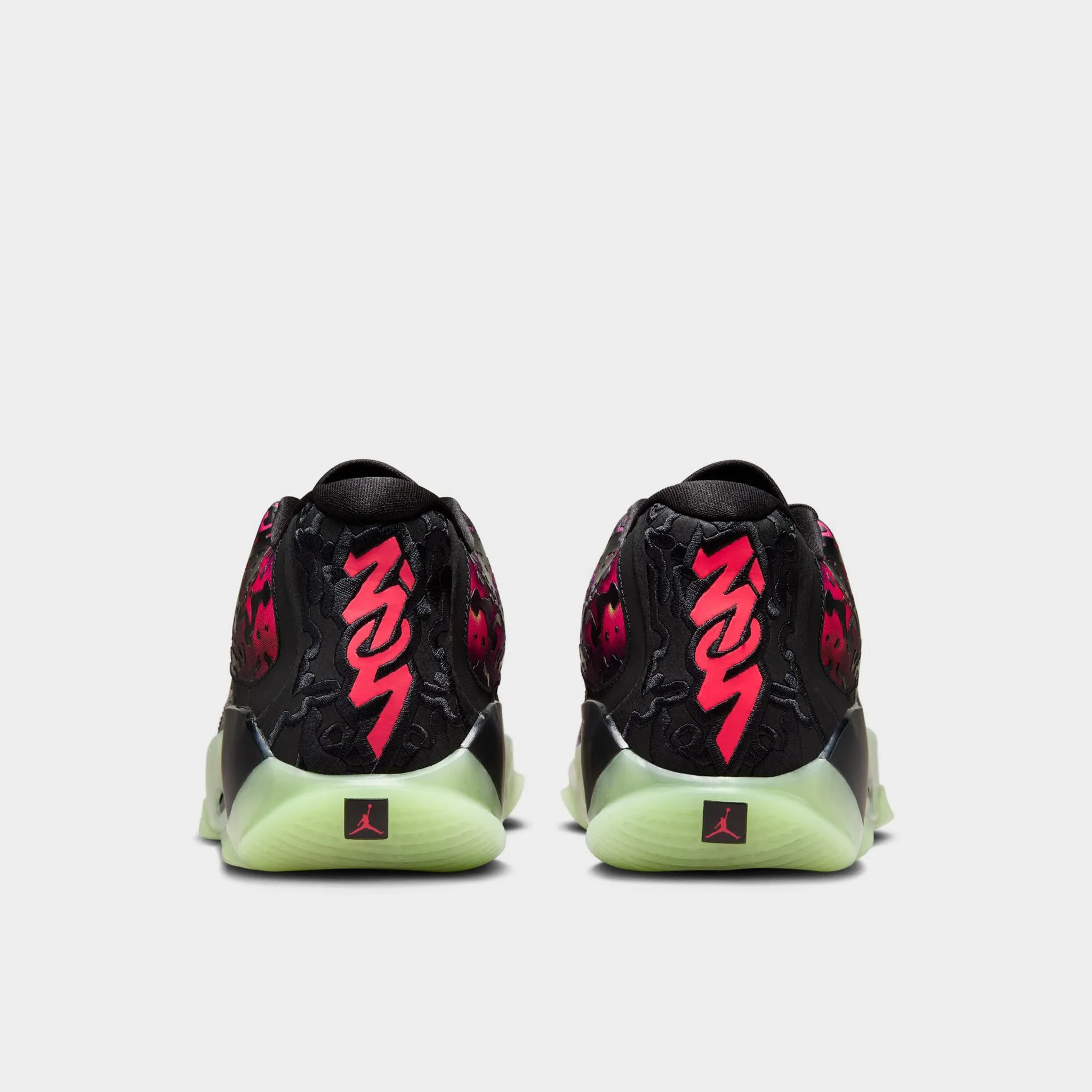 Mens Jordan Jordan Zion 3 Black / Solar Red - Vivid Purple