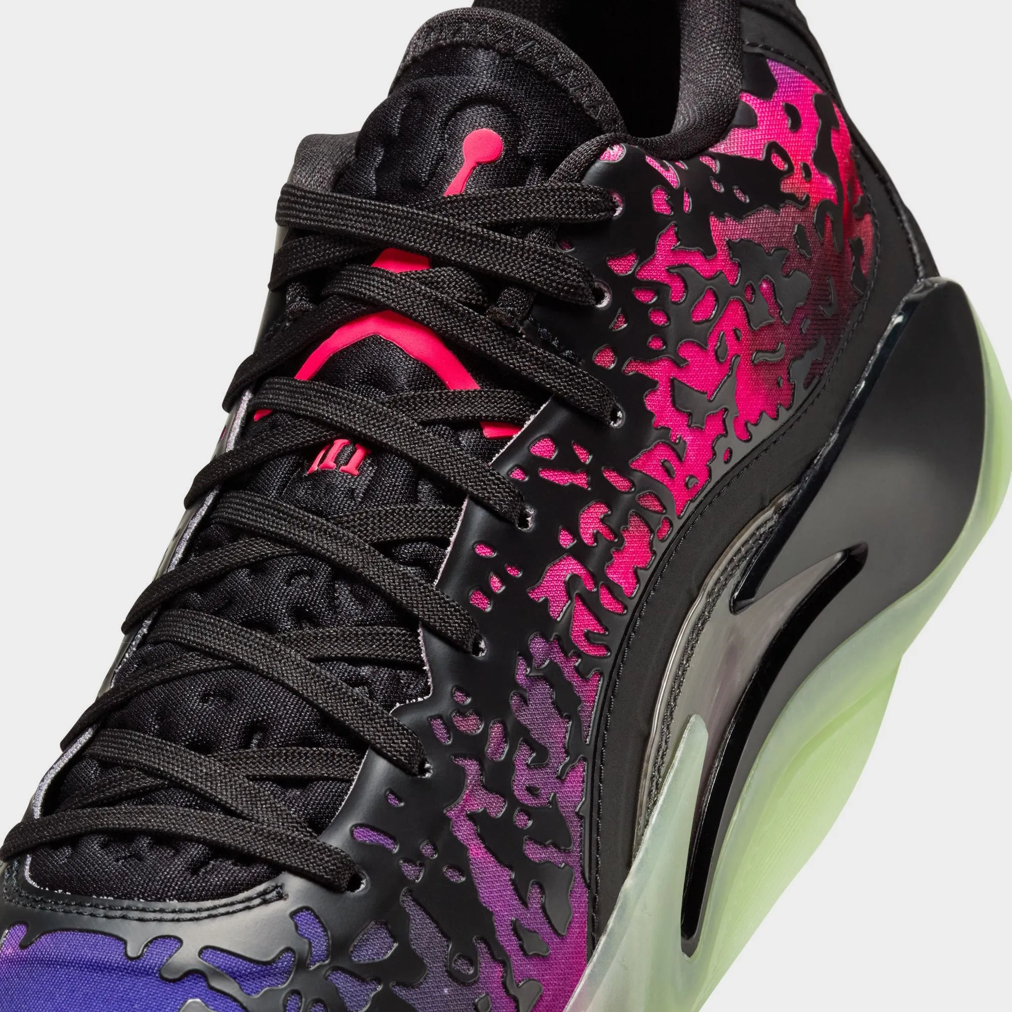 Mens Jordan Jordan Zion 3 Black / Solar Red - Vivid Purple