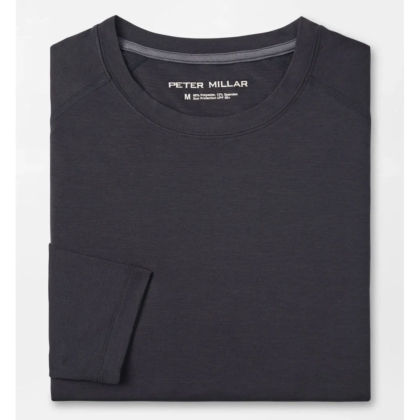 Mens Peter Millar Peter Millar Aurora Performance Long Sleeve T-Shirt - Black*