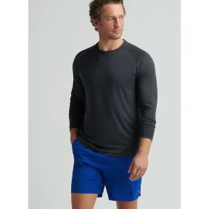 Mens Peter Millar Peter Millar Aurora Performance Long Sleeve T-Shirt - Black*