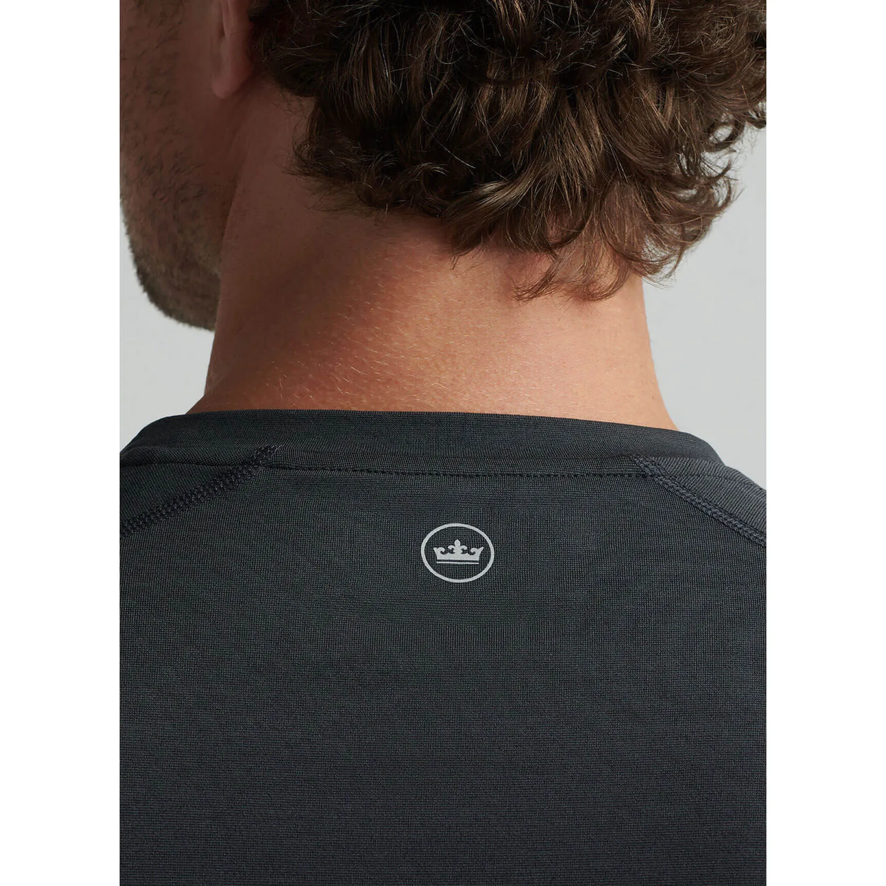 Mens Peter Millar Peter Millar Aurora Performance Long Sleeve T-Shirt - Black*