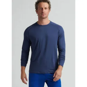 Mens Peter Millar Peter Millar Aurora Performance Long Sleeve T-Shirt - Navy*