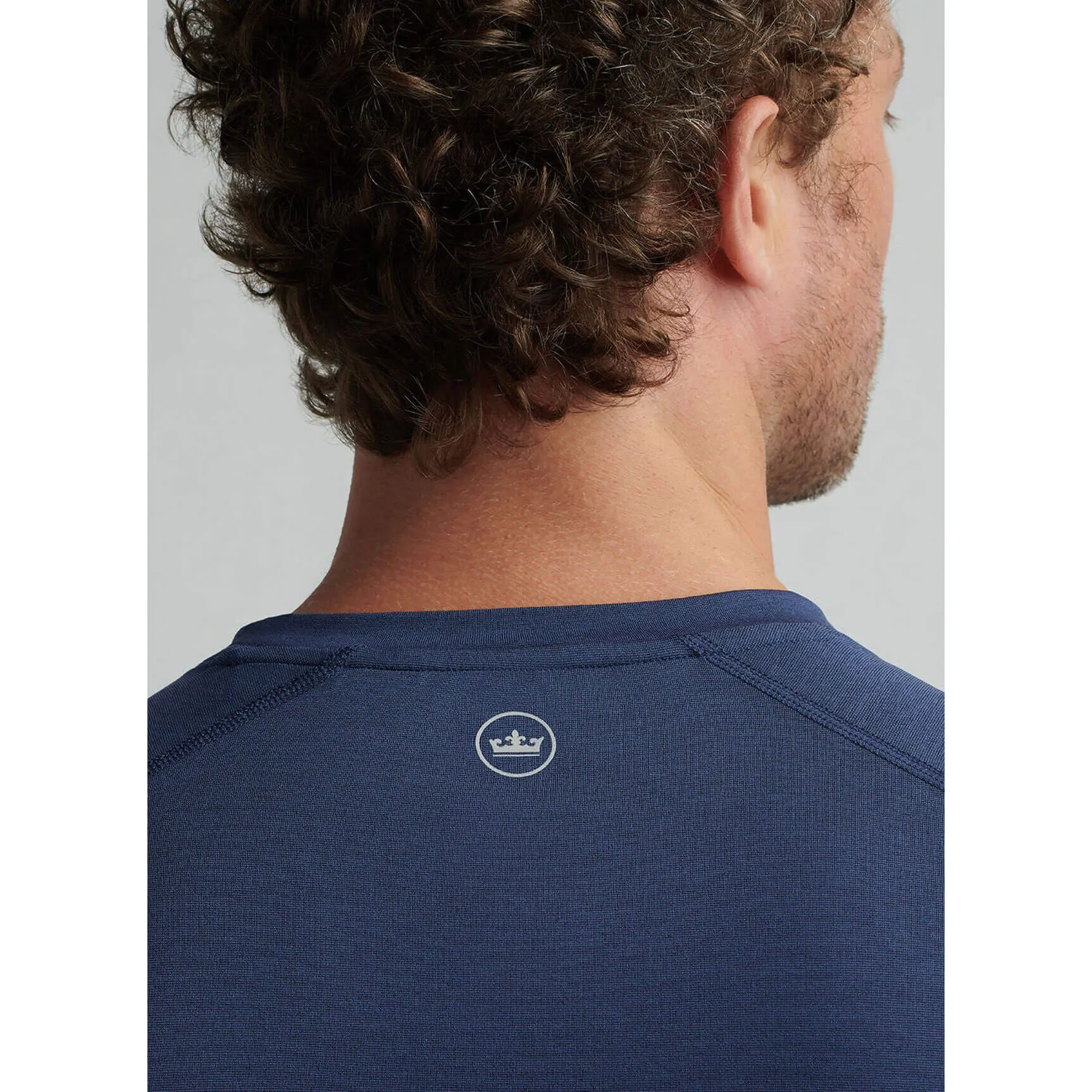 Mens Peter Millar Peter Millar Aurora Performance Long Sleeve T-Shirt - Navy*