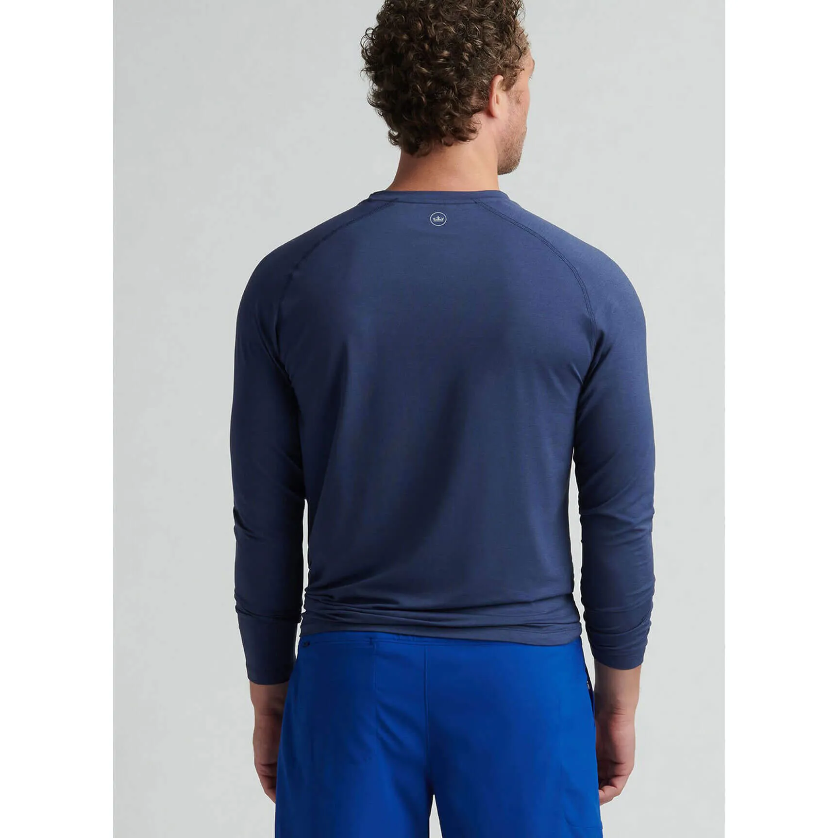 Mens Peter Millar Peter Millar Aurora Performance Long Sleeve T-Shirt - Navy*