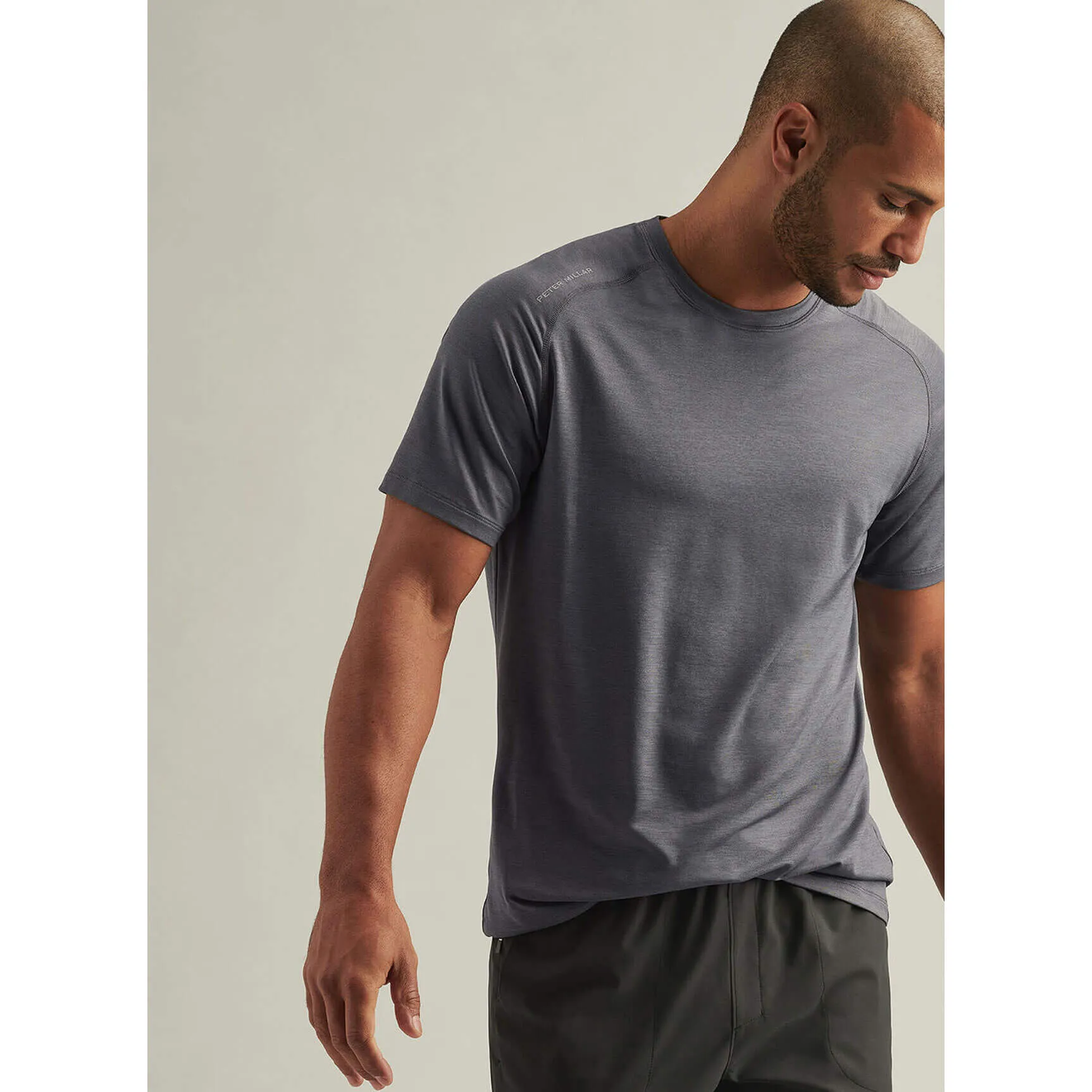 Mens Peter Millar Peter Millar Aurora Performance T-Shirt - Iron*