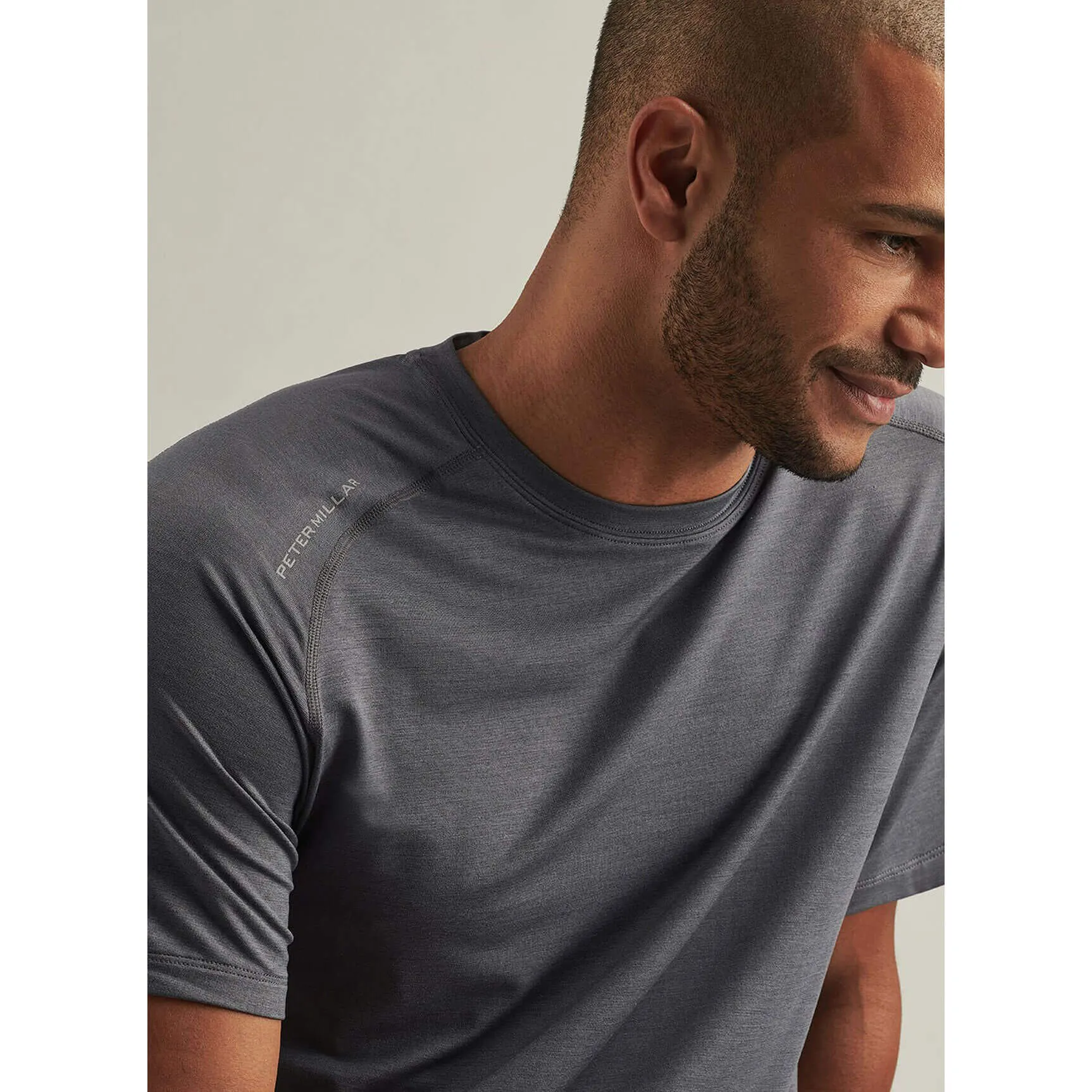 Mens Peter Millar Peter Millar Aurora Performance T-Shirt - Iron*
