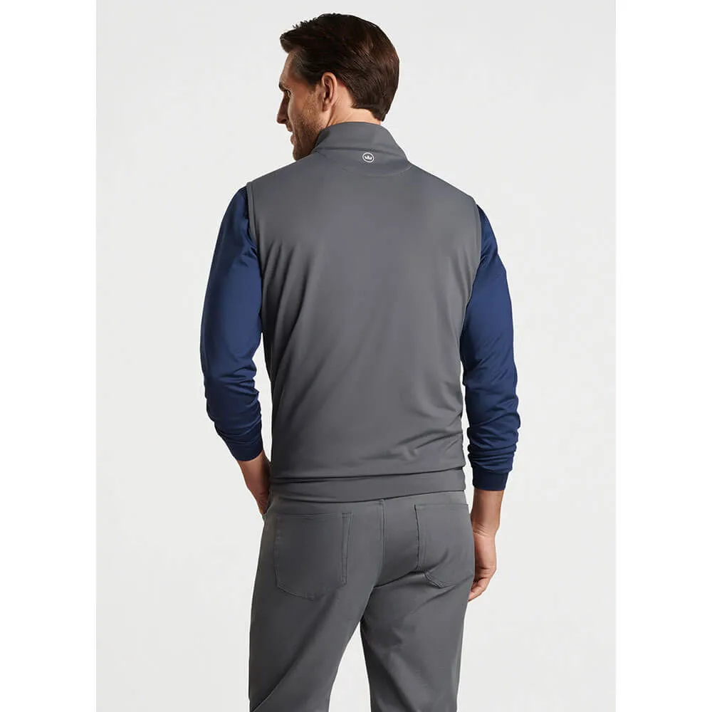 Mens Peter Millar Peter Millar Galway Performance Quarter-Zip Vest - Iron*