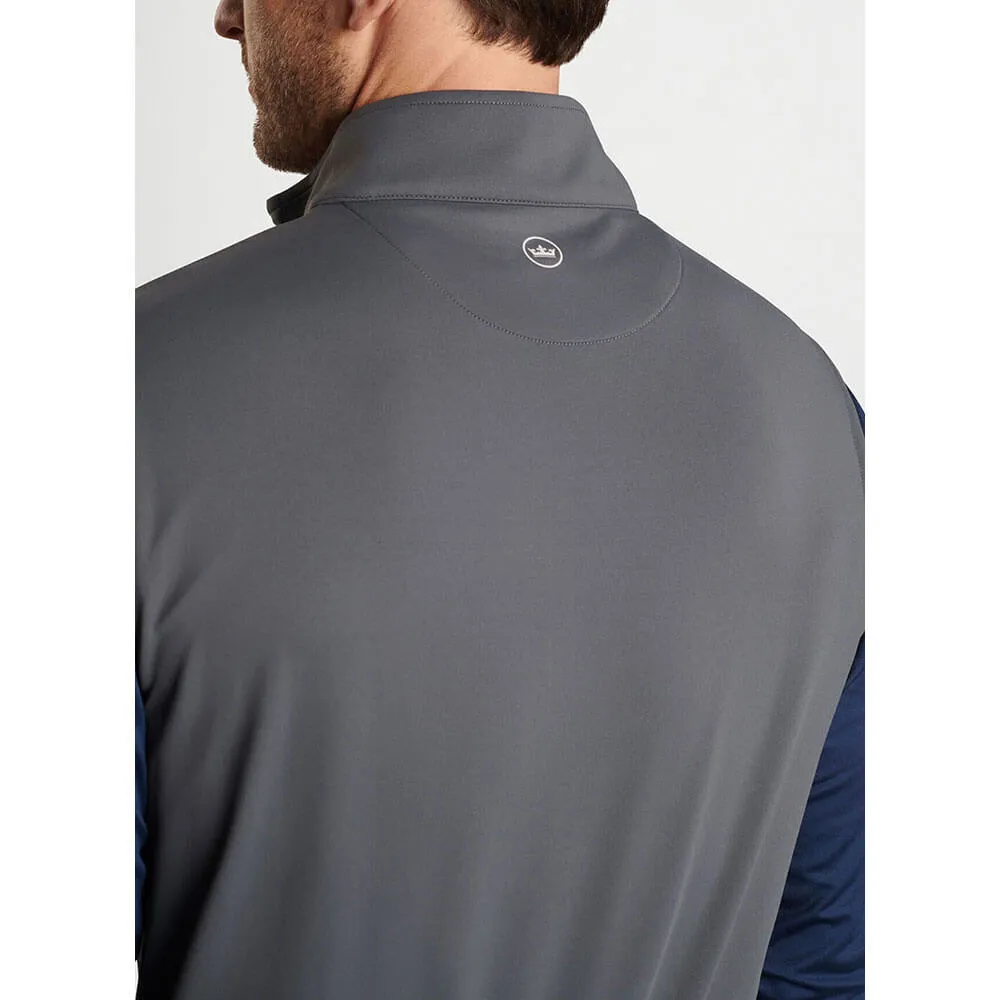 Mens Peter Millar Peter Millar Galway Performance Quarter-Zip Vest - Iron*