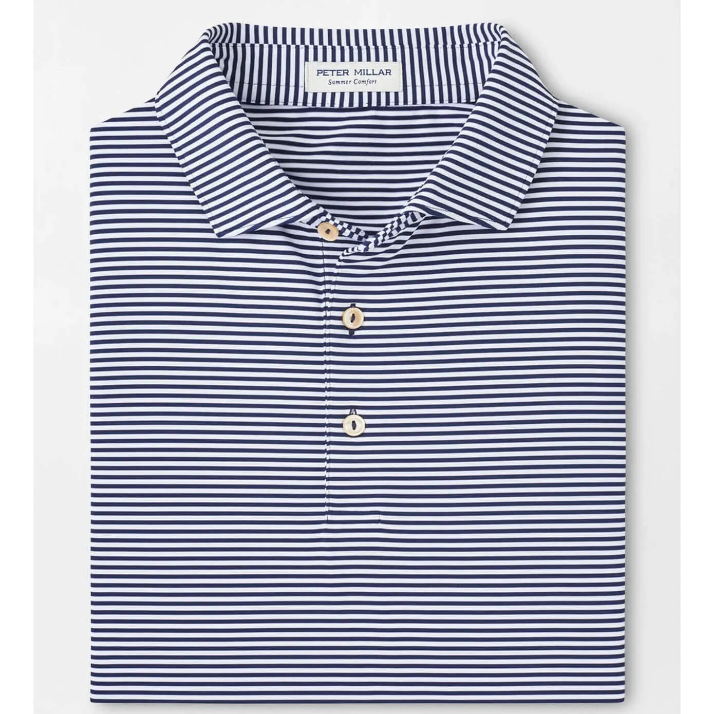 Mens Peter Millar Peter Millar Hales Performance Polo Shirt - Navy*