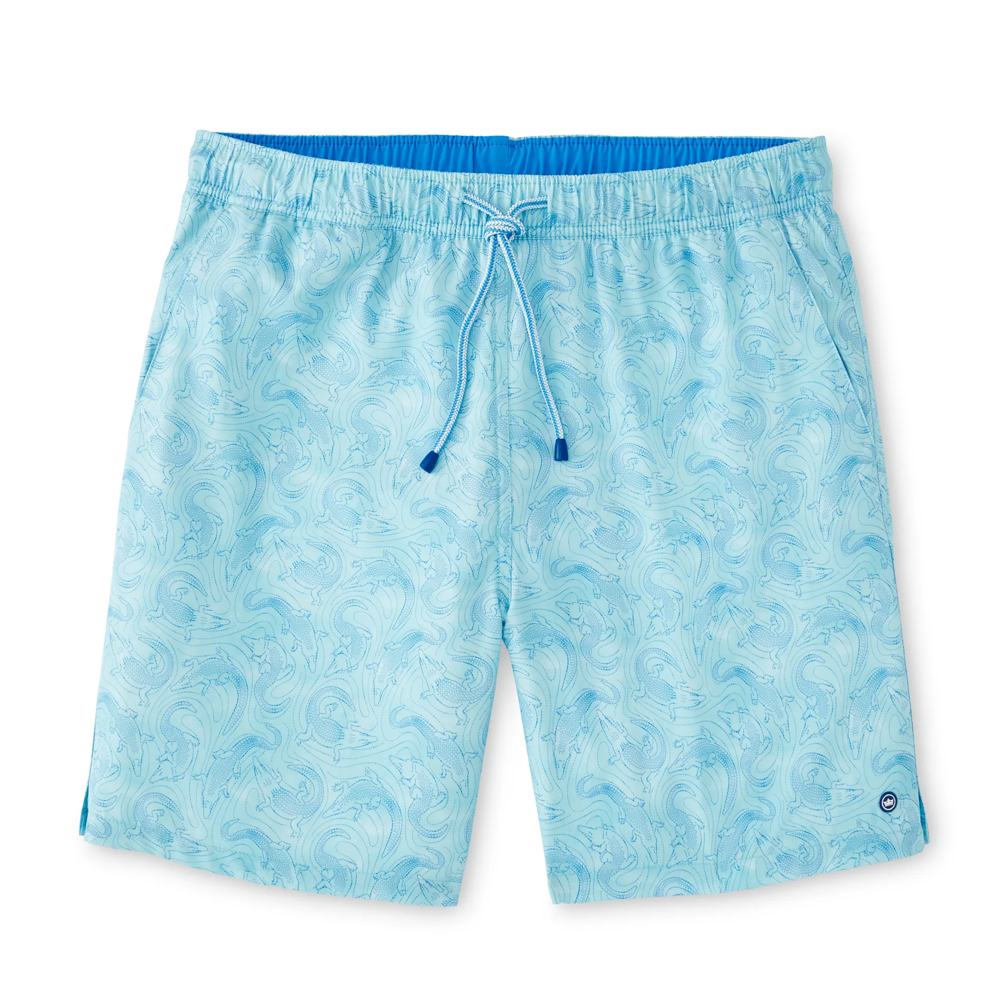 Mens Peter Millar Peter Millar Men's 7-Inch Caiman Islands Swim Trunks - Icy Mint