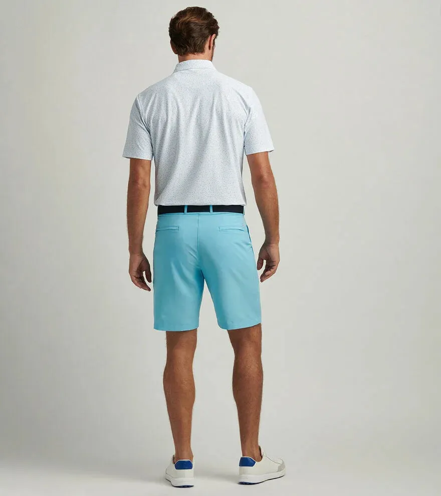 Mens Peter Millar Peter Millar Men's 9-Inch Shackleford Performance Hybrid Shorts - Maya Blue